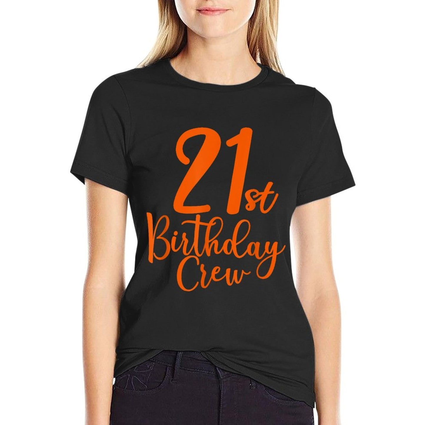 21st Birthday Crew 21 Years Old Matching Group, 21st Party Easy-care T-Shirt