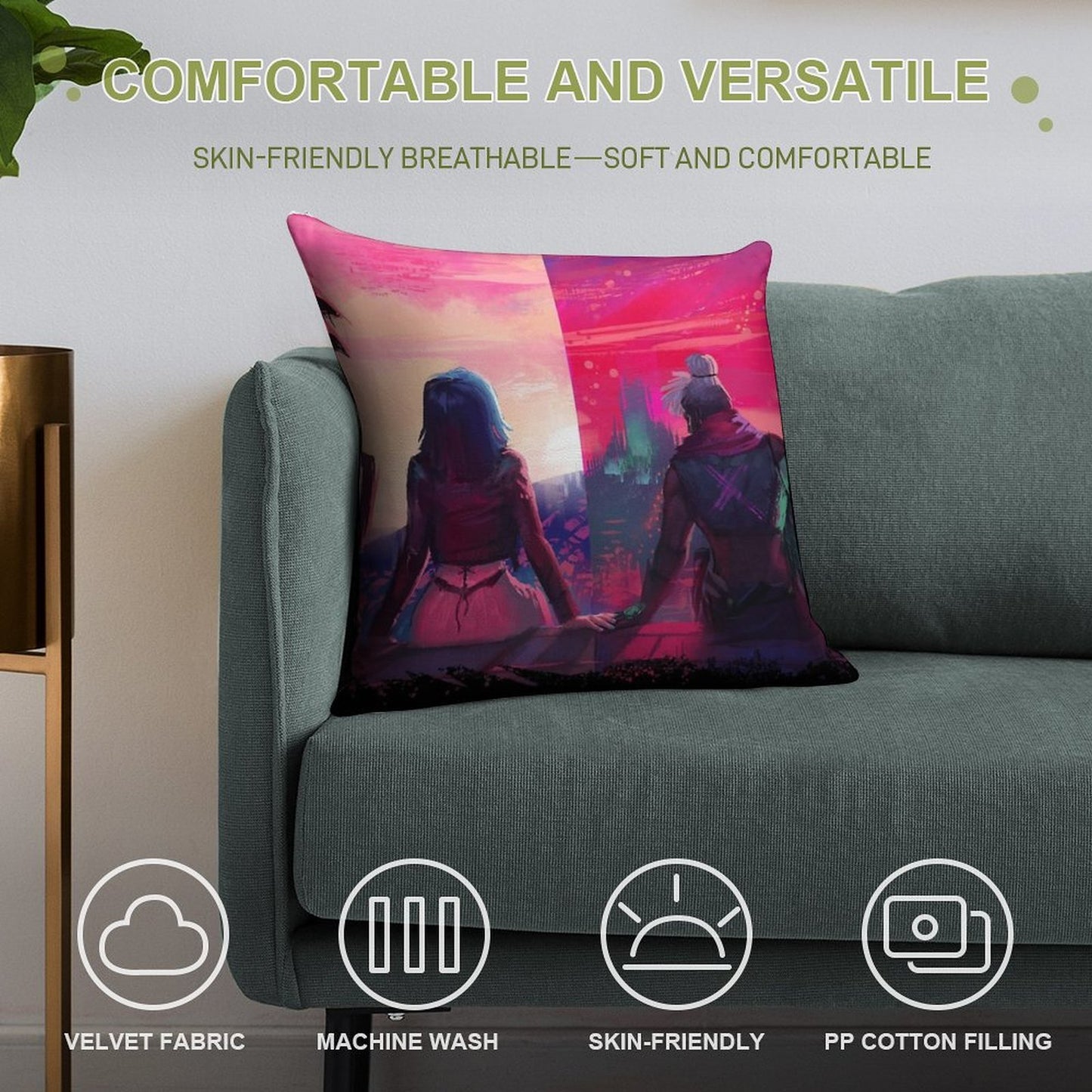 Timebomb Soft Reinforced Edging Throw Pillow