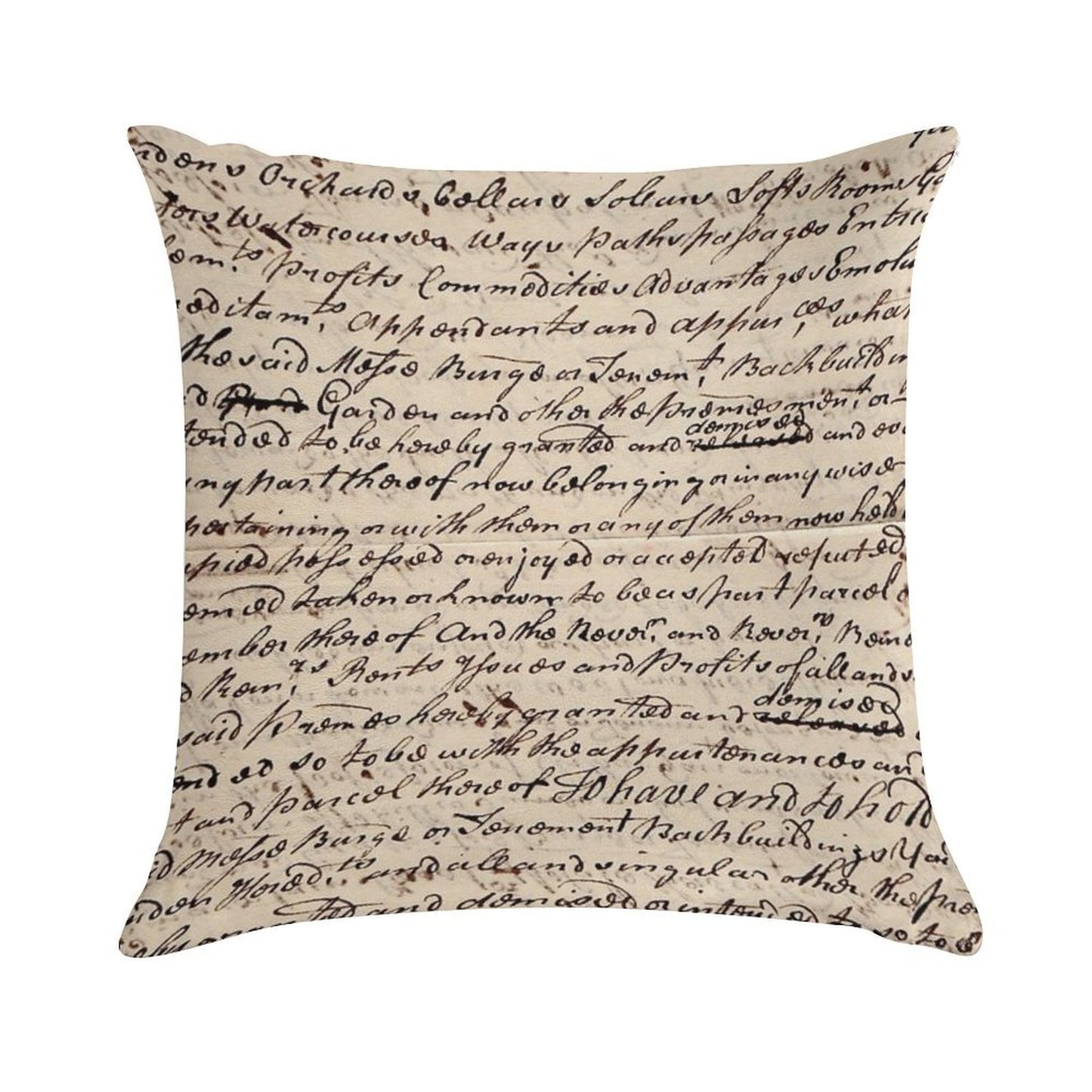 Old Letter Soft Gift Ready Throw Pillow