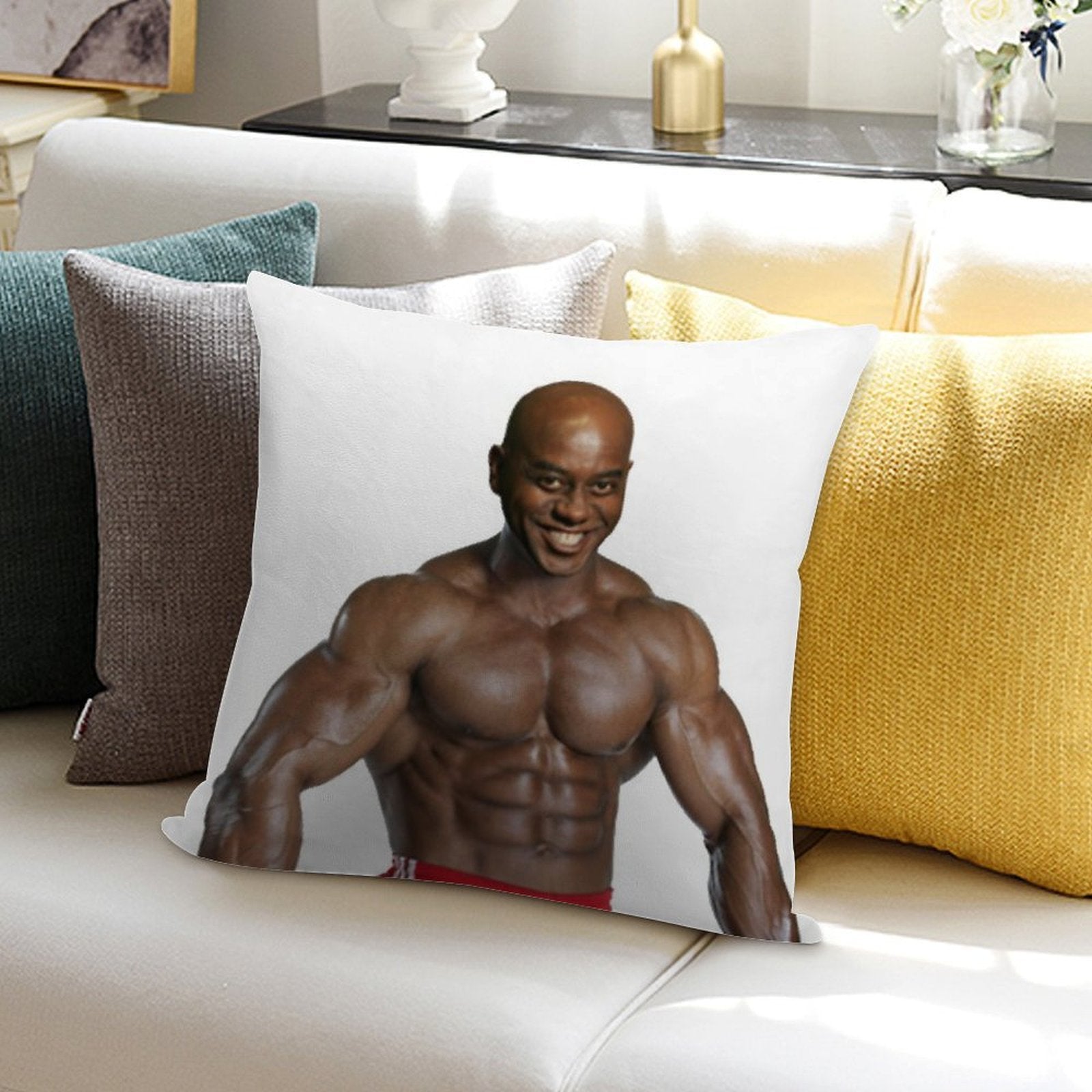 Sun's Out, Bun's Out! Ainsley Harriott Soft Washable Throw Pillow