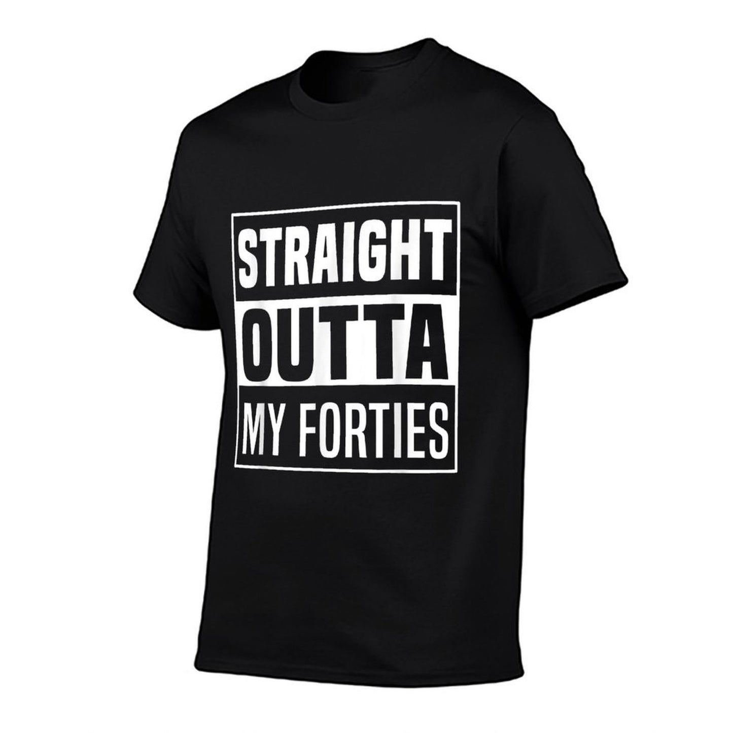 Straight Outta My Forties 50 Years Funny 50th Birthday Gift Moisture-wicking T-Shirt