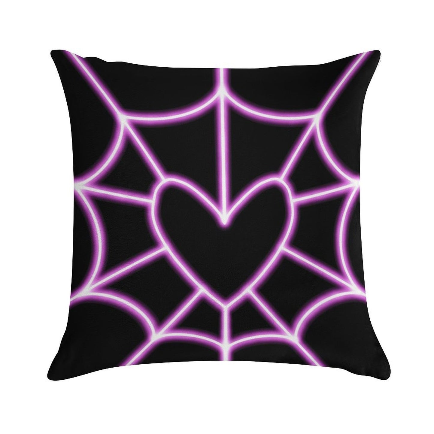 Angel Dust Heart Web Soft Warmth Comfort Throw Pillow