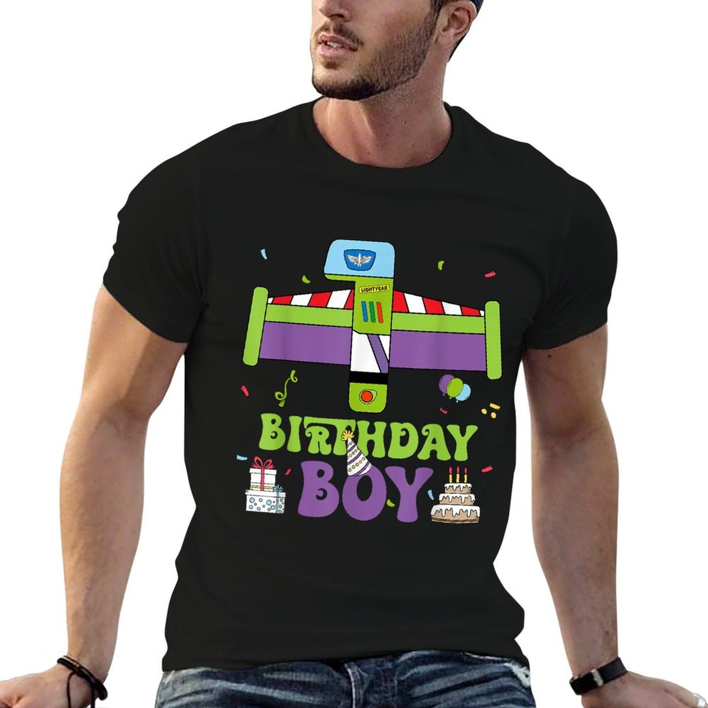 1st Birthday Boy Toy Lover Funny 1 Year Old Story Bday Party Tagless Design T-Shirt