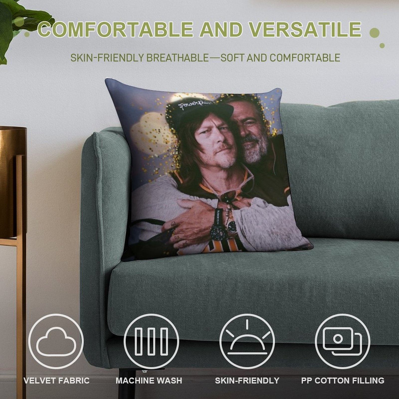 Neffrey Soft Fade-Resistant Throw Pillow