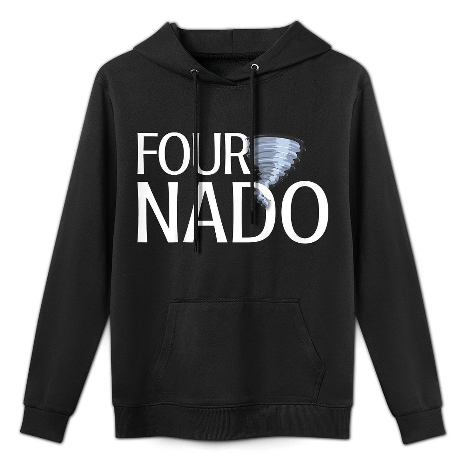 Kids 4th Birthday For Boy Or Girl Fournado 4 Years Old Gift Versatile Streetwear Hoodie