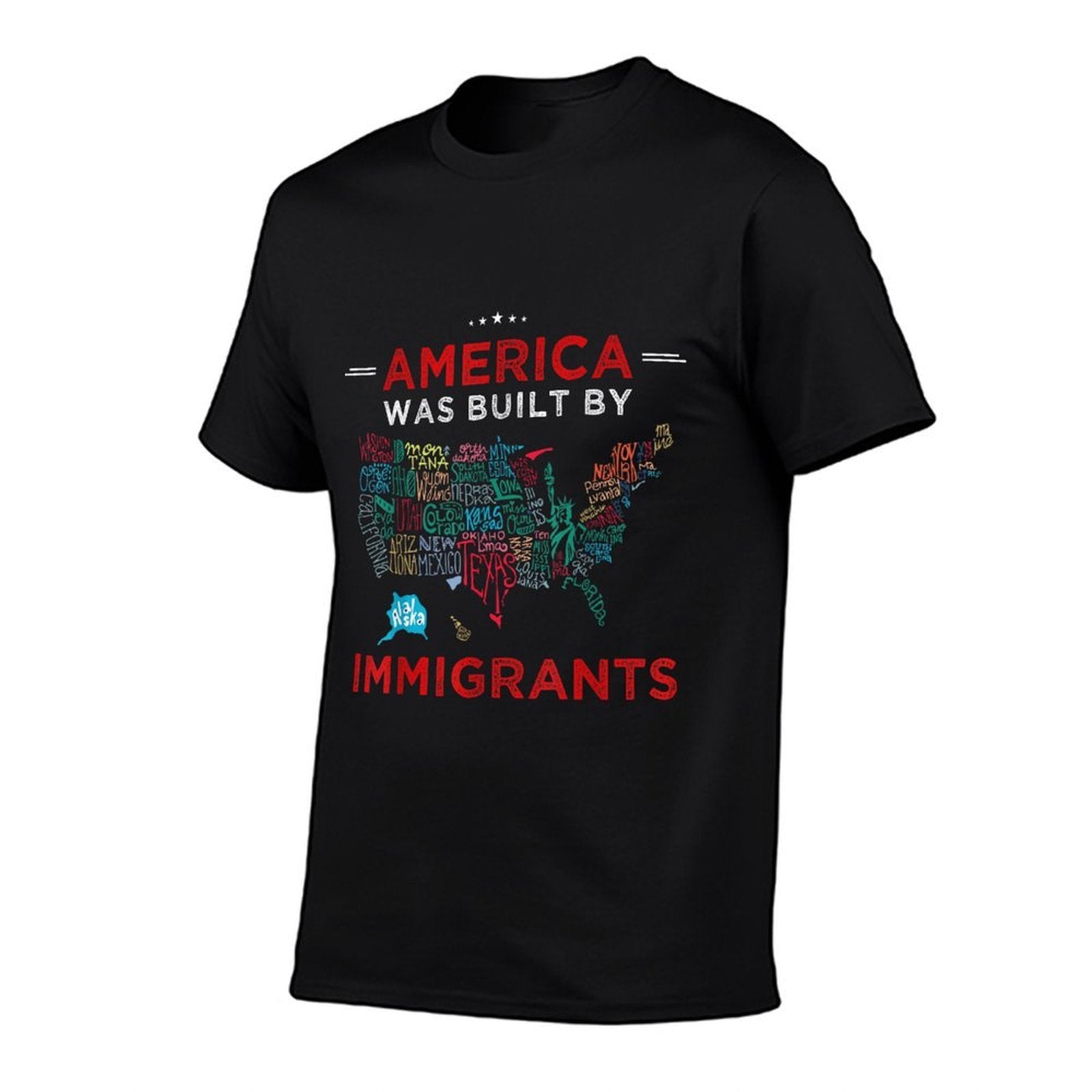 America Was Built by Immigrants Diversity Immigration Rights  Odor-resistant T-Shirt
