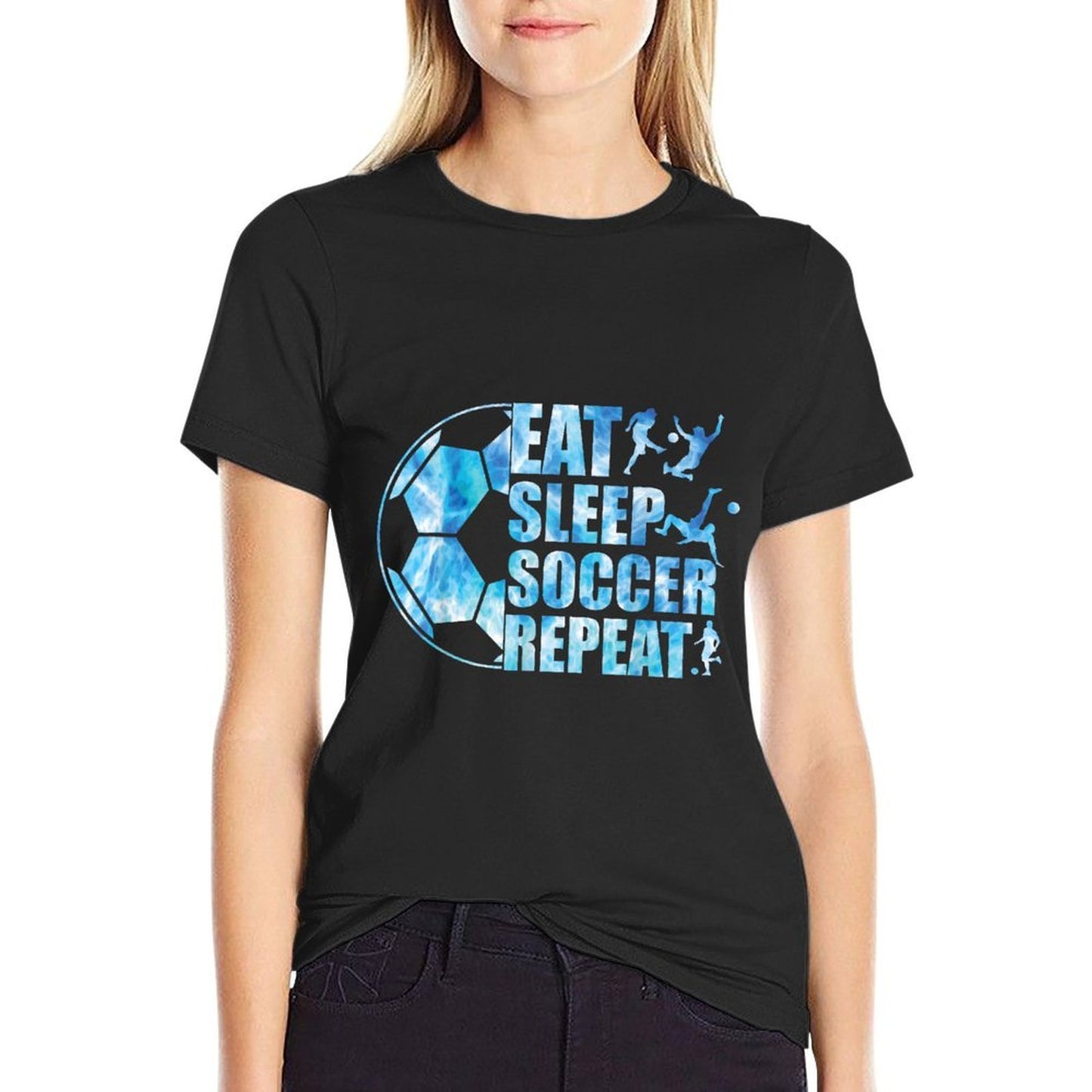 Soccer T Eat Sleep Soccer Repeat Boys Youth Kids  High-quality Stitching T-Shirt