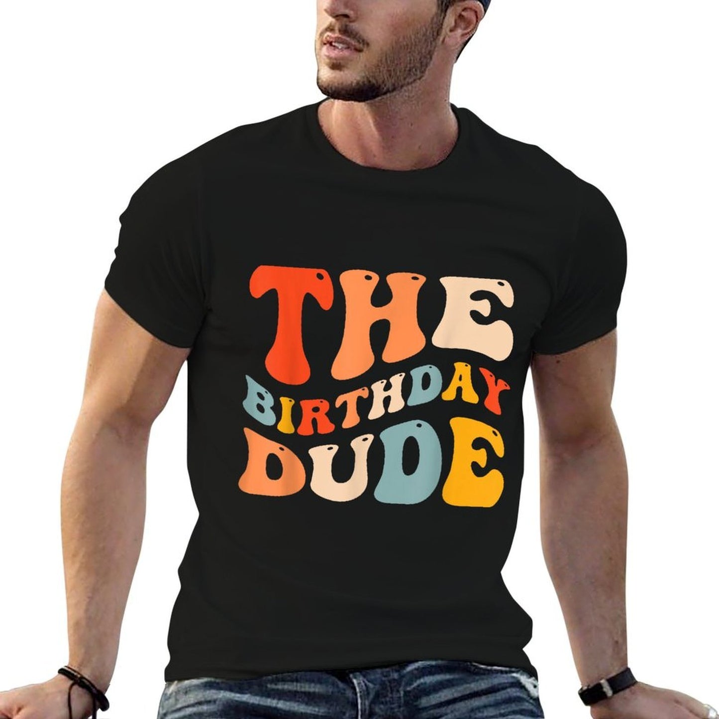 The Birthday Dude Boy Party Celebration Summer-ready Fabric T-Shirt