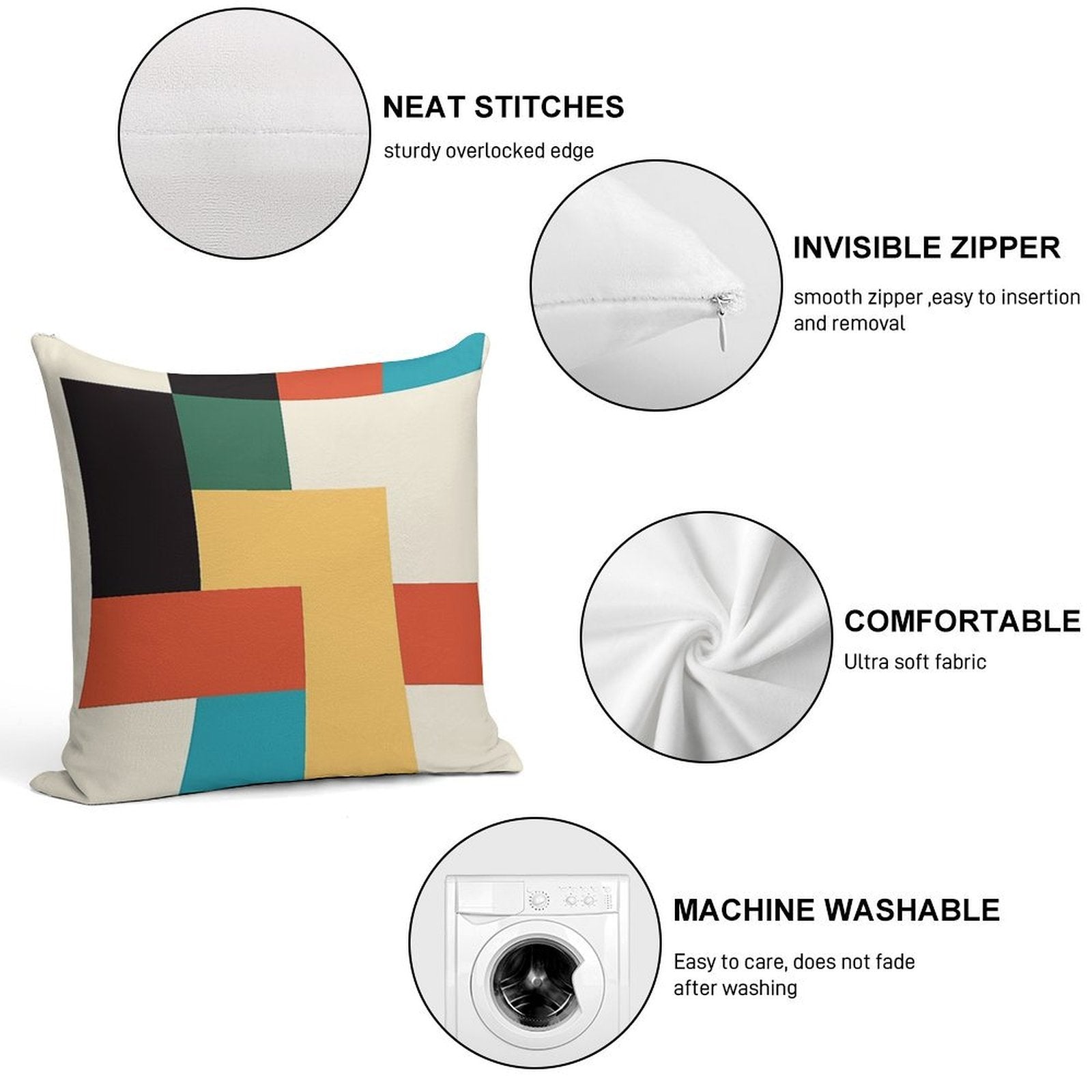 Bauhaus 1923 Soft Gift Ready Throw Pillow