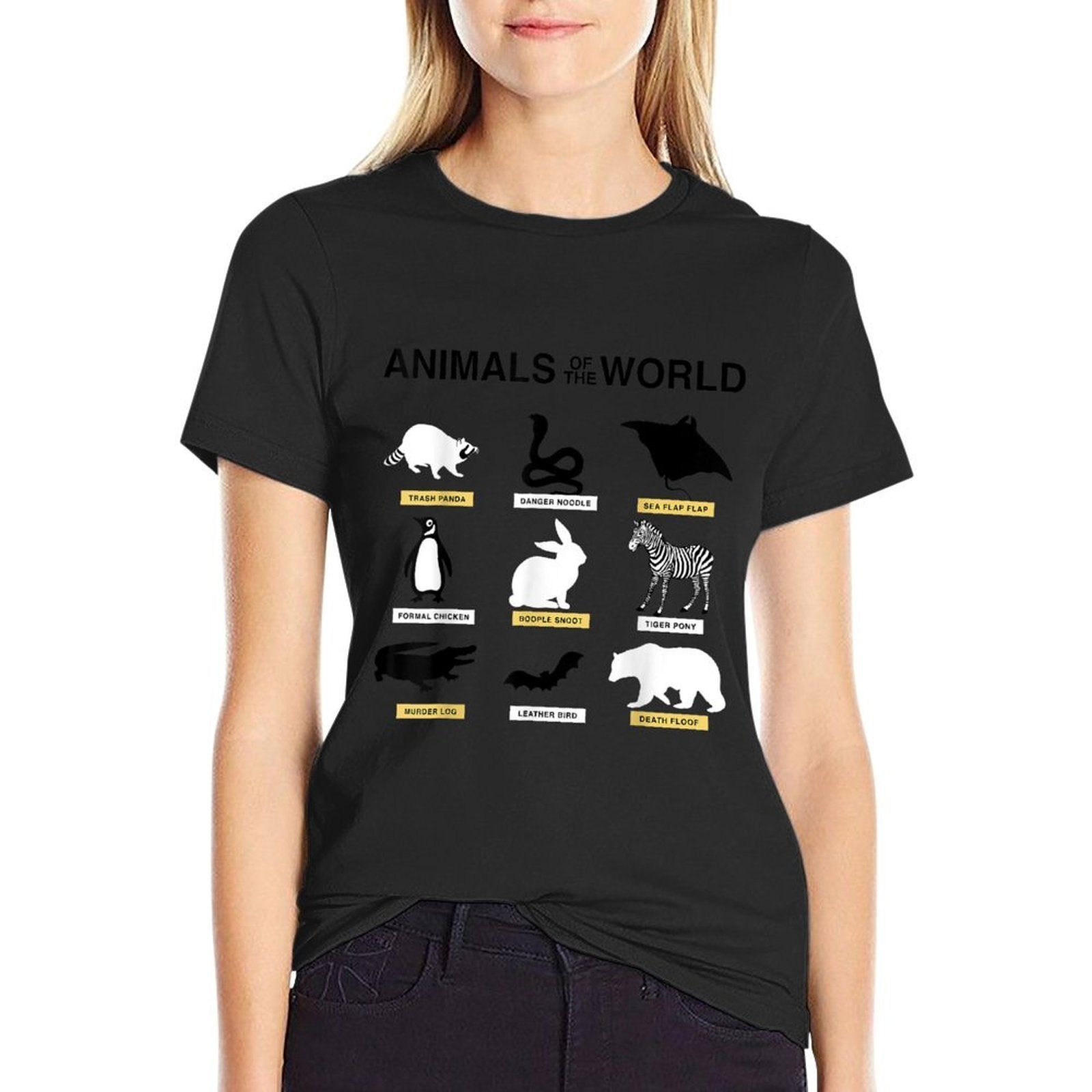 Animals Of The World Funny Rare Animals Memes  Slim-fit Cut T-Shirt