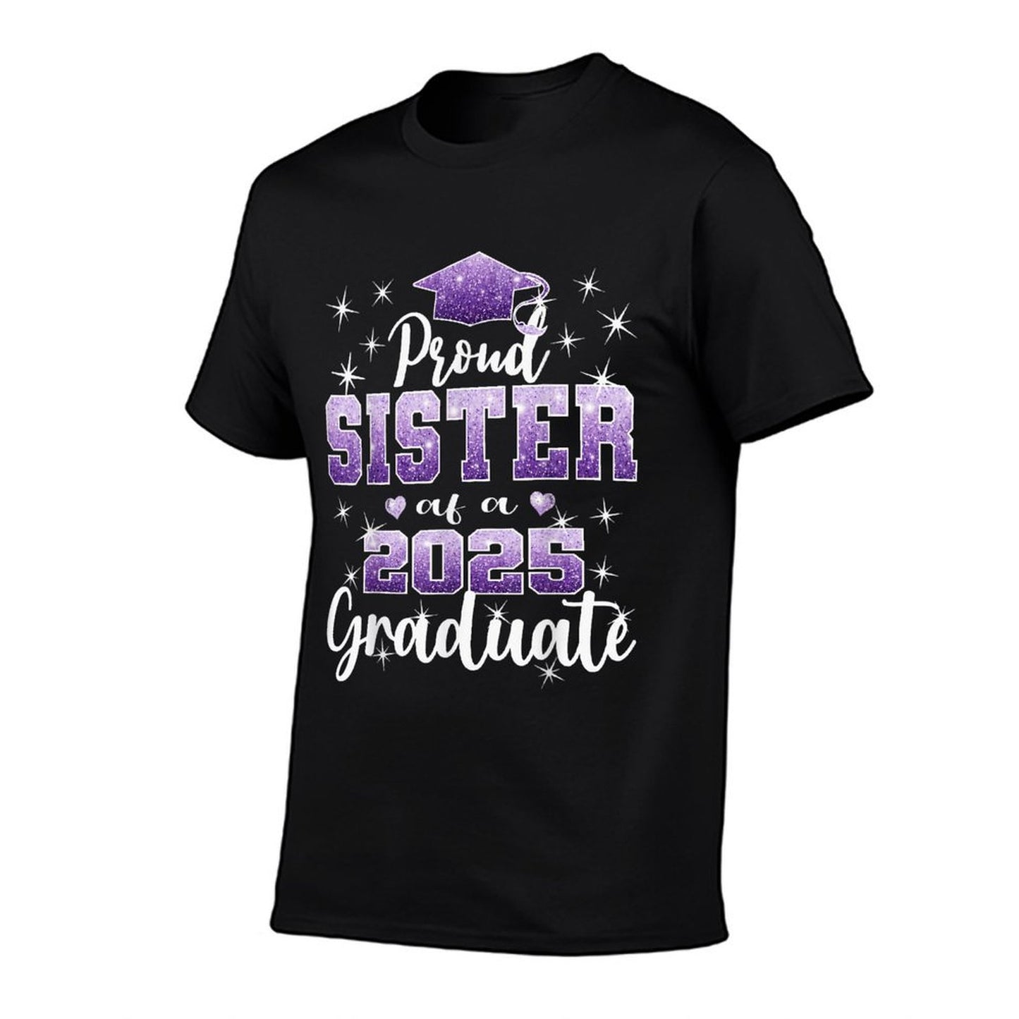Super Proud Sister of 2025 Graduate Senior Graduation Family Summer-ready Fabric T-Shirt