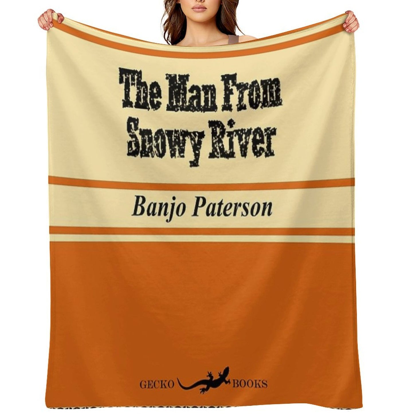 The Man From Snowy River Retro Book Cover Anti-pilling Throw Blanket