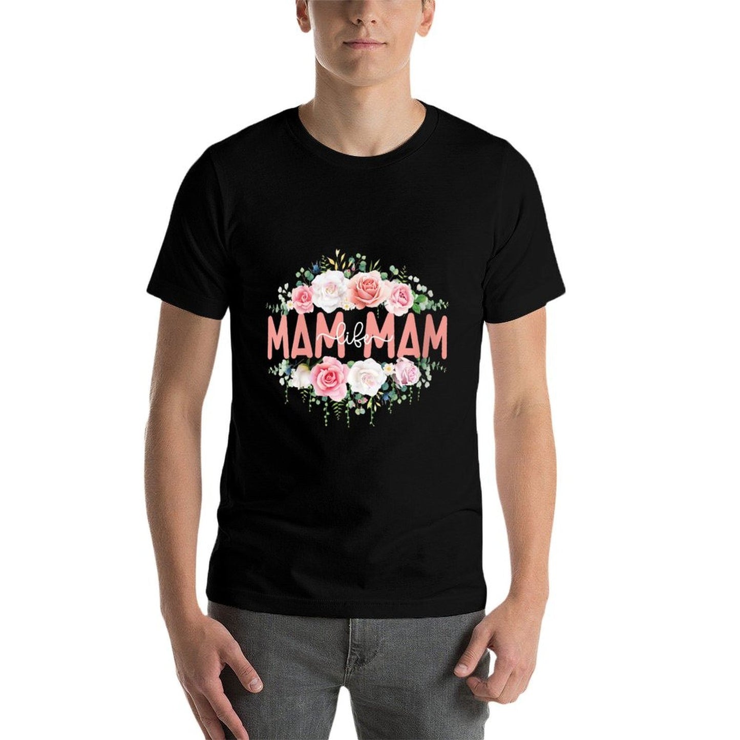 Womens Mam Mam Life Mam Mam Grandma Mam Mam Grandmother Polyester Blend T-Shirt