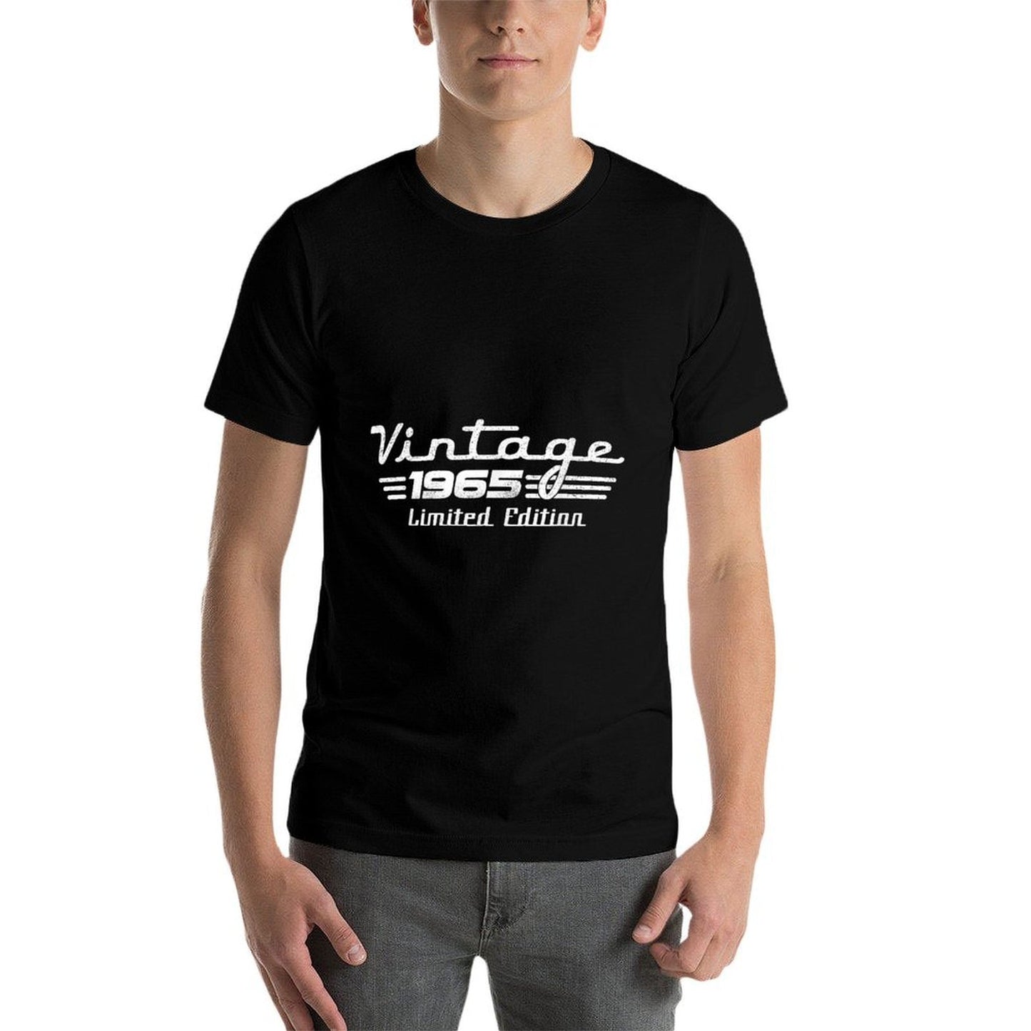 Vintage Limited Edition 1965 60th Birthday Tagless Design T-Shirt