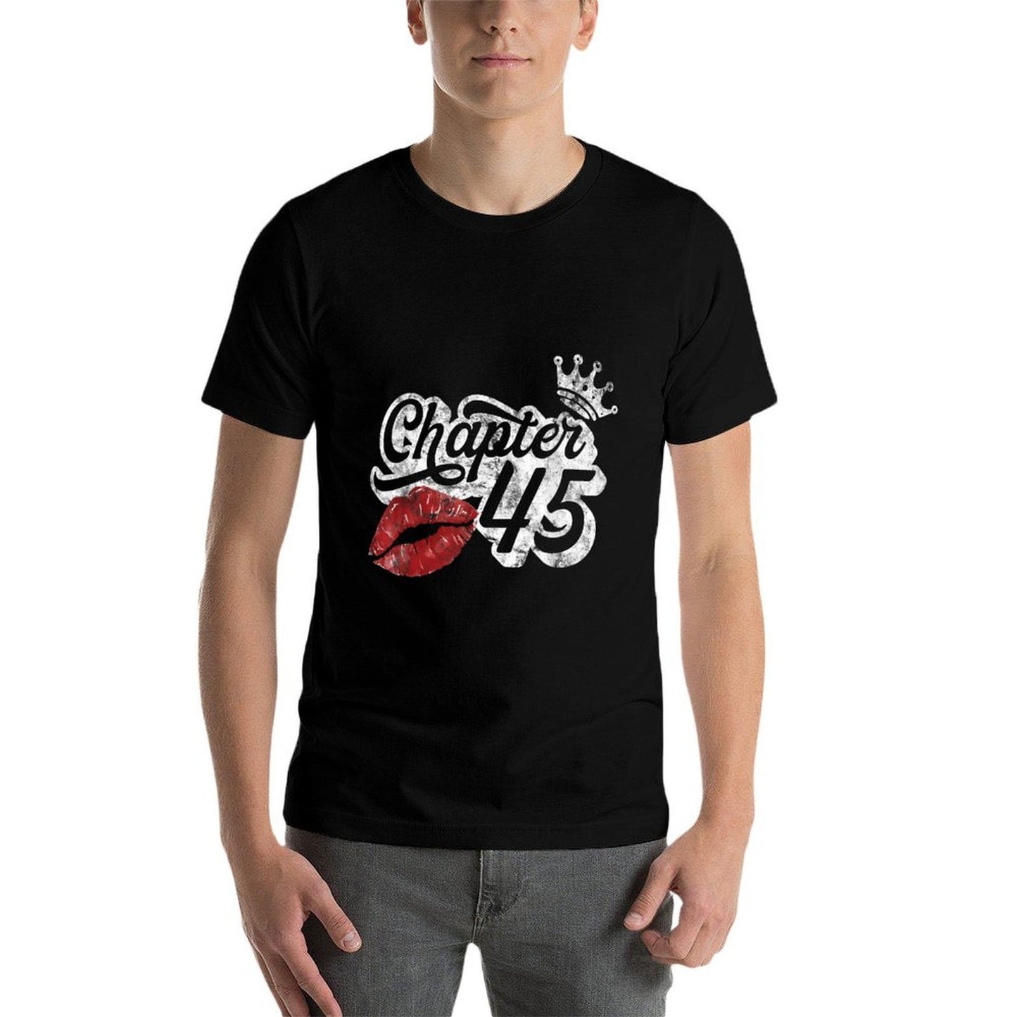 Vintage Chapter 45 Classy Lips Happy Birthday 45 Years Born  Quick-drying T-Shirt