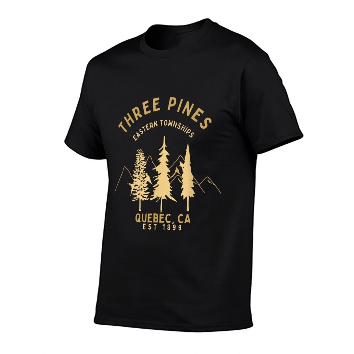 Three Pines Eastern Townships Quebec CA Est 1899  Fade-proof Color T-Shirt