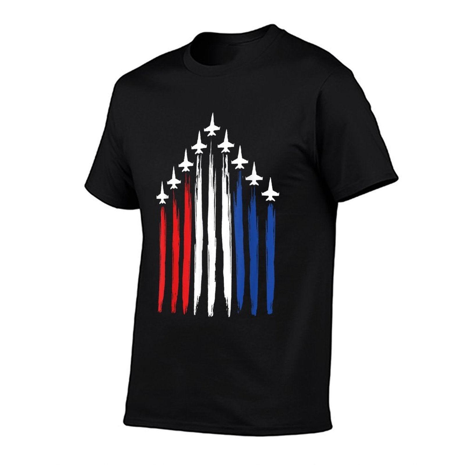 Fighter Jet Airplane American Fighter Jets 4th of July  Summer-ready Fabric T-Shirt