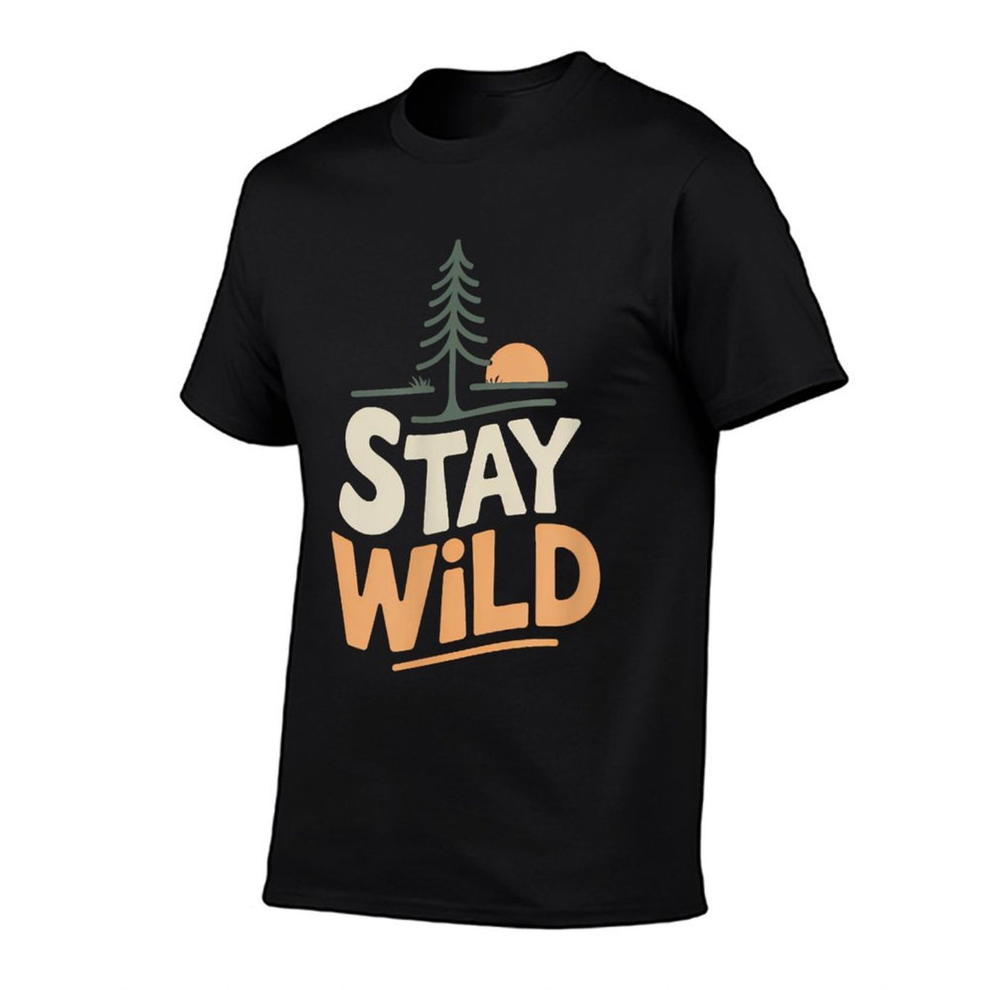 Stay Wild Adventure Nature Freedom Outdoors Summer-ready Fabric T-Shirt