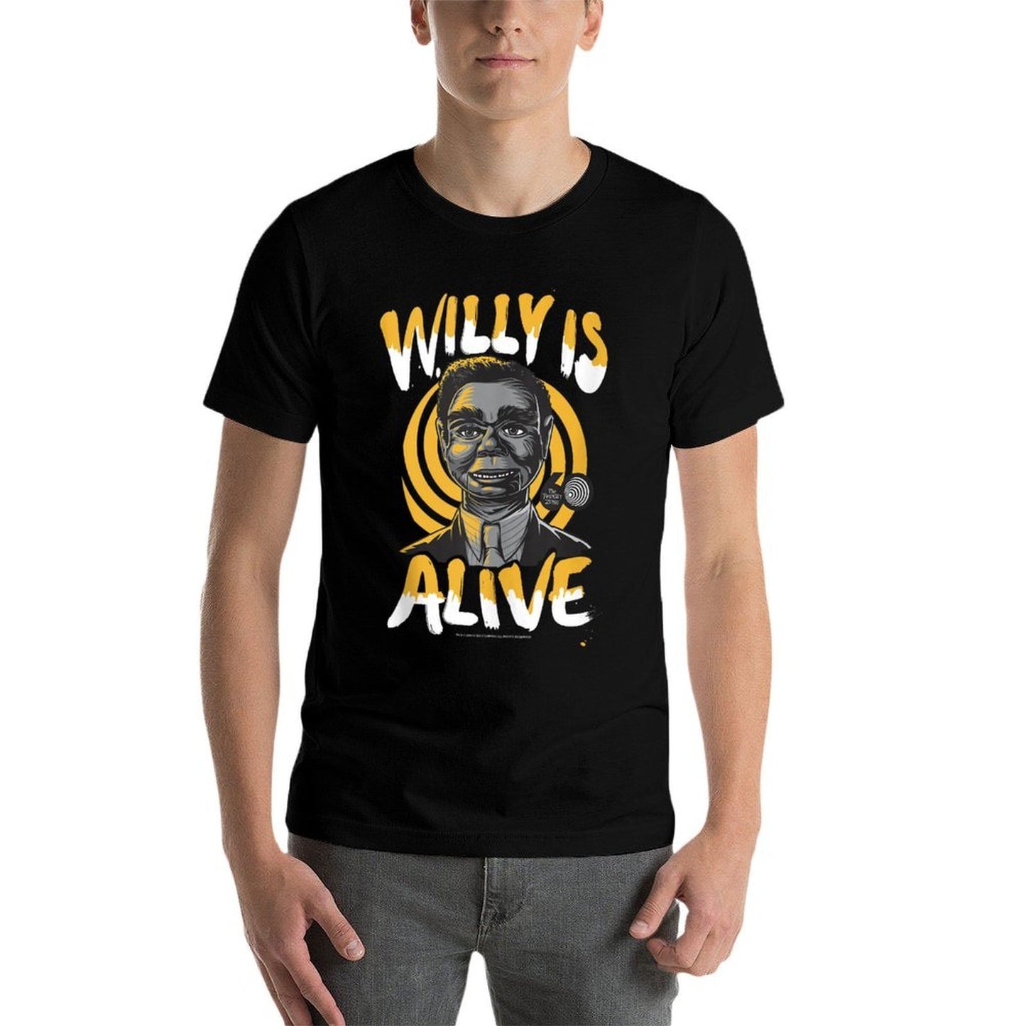 The Twilight Zone 60th Anniversary Willy Is Alive Poster Rolled Sleeves T-Shirt