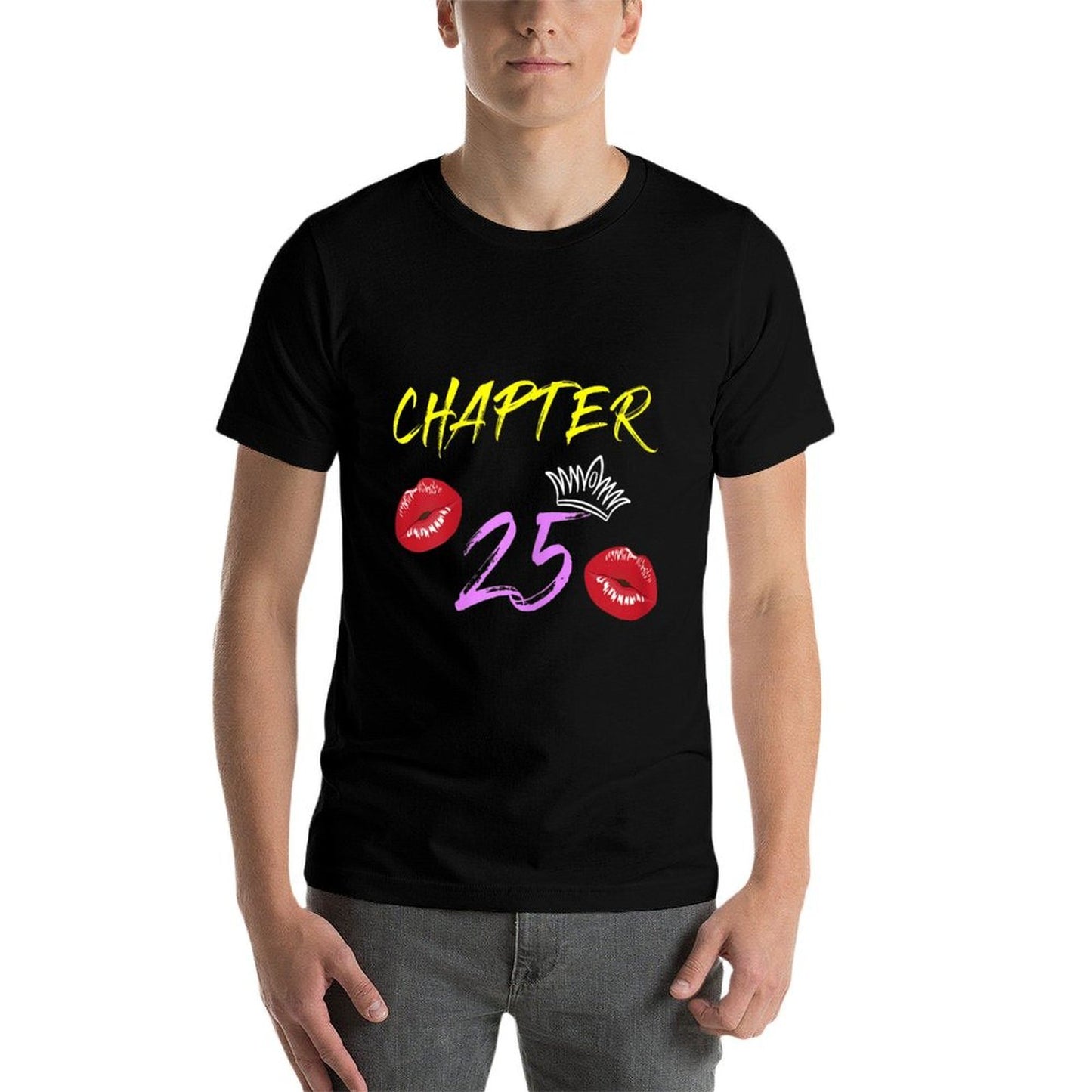Womens Chapter 25 25th Birthday Gift Lips Breathable T-Shirt