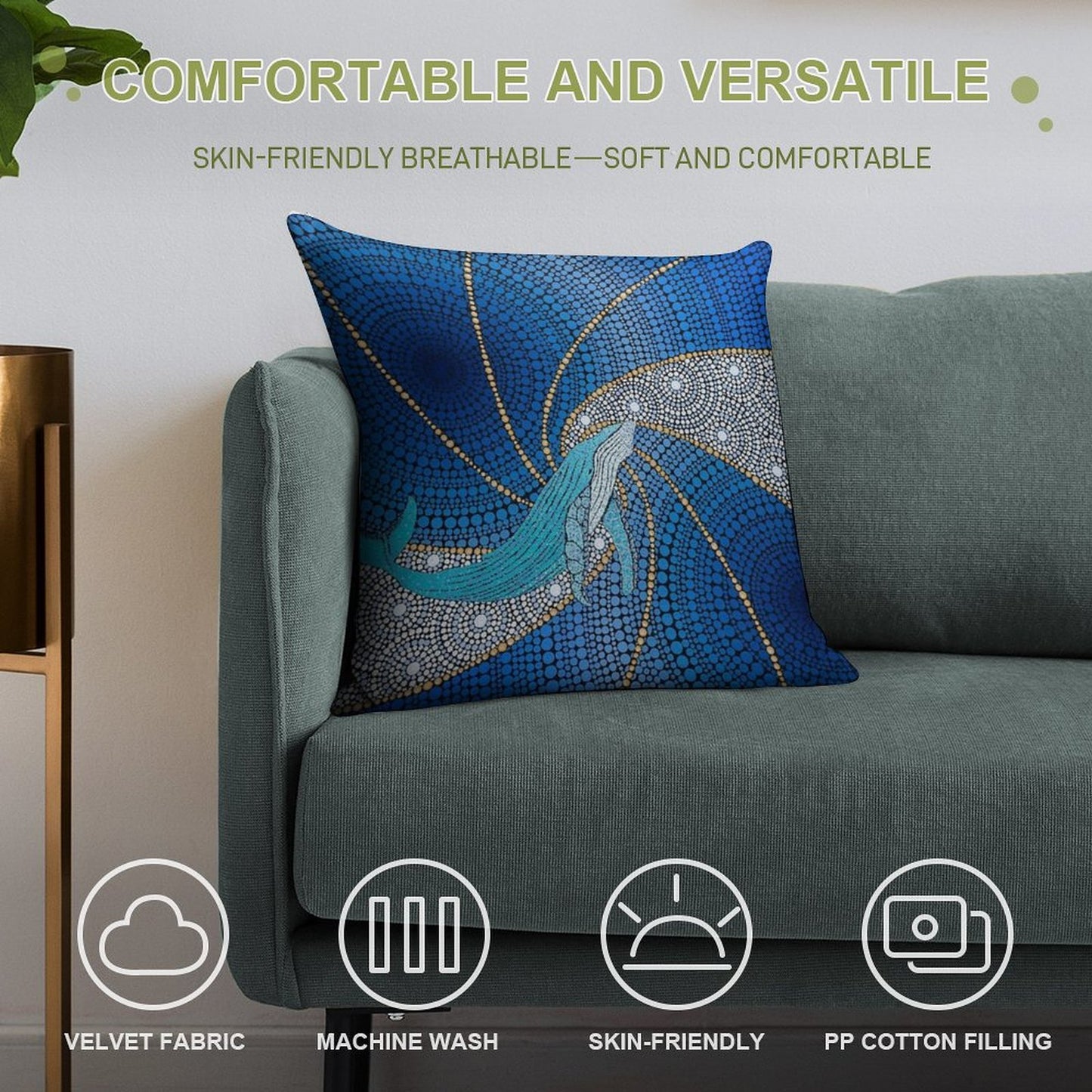 CRUSADER Soft Style Accent Throw Pillow