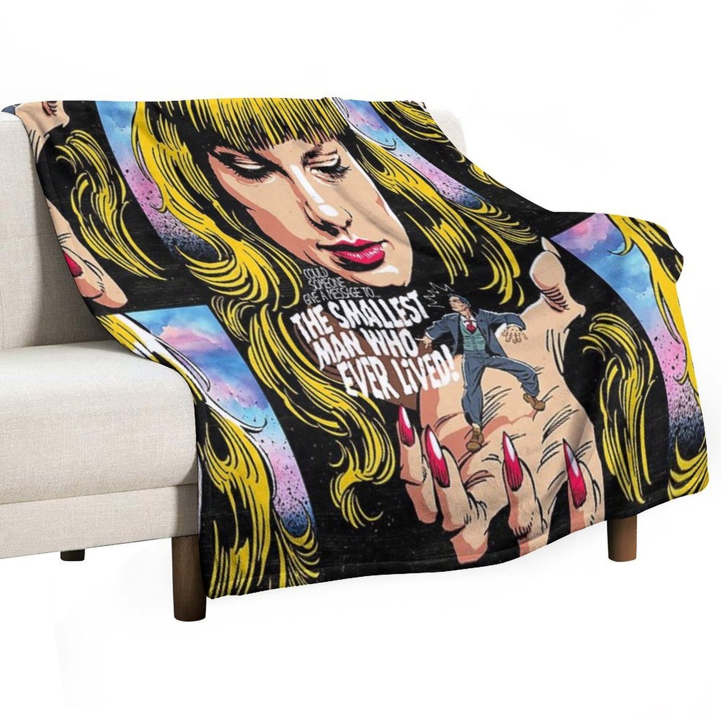 Smallest Man Compact Throw Blanket