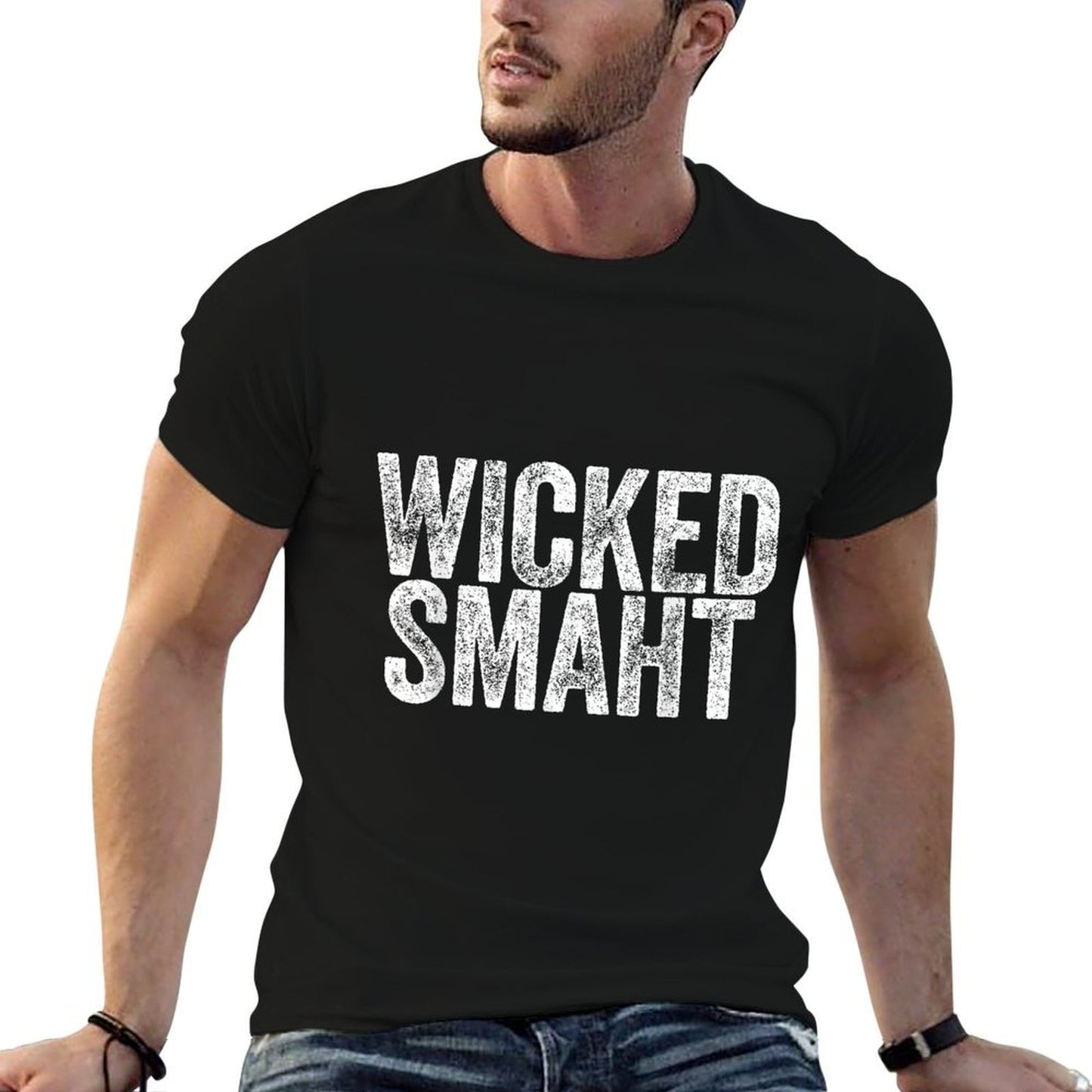 Wicked Smaht Boston Massachusetts Shirt Easy-care T-Shirt