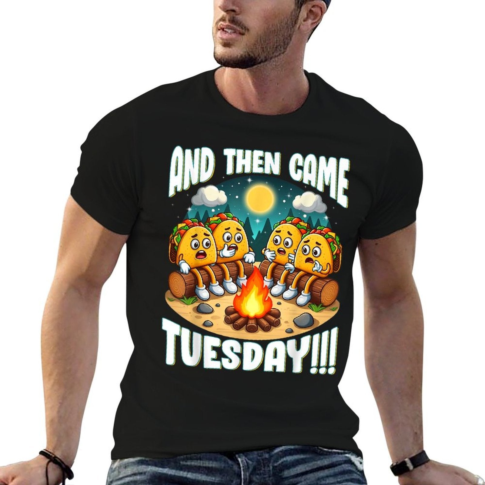 And Then Came Tuesday Scary Campfire Story Taco Tuesday  Vintage-inspired T-Shirt