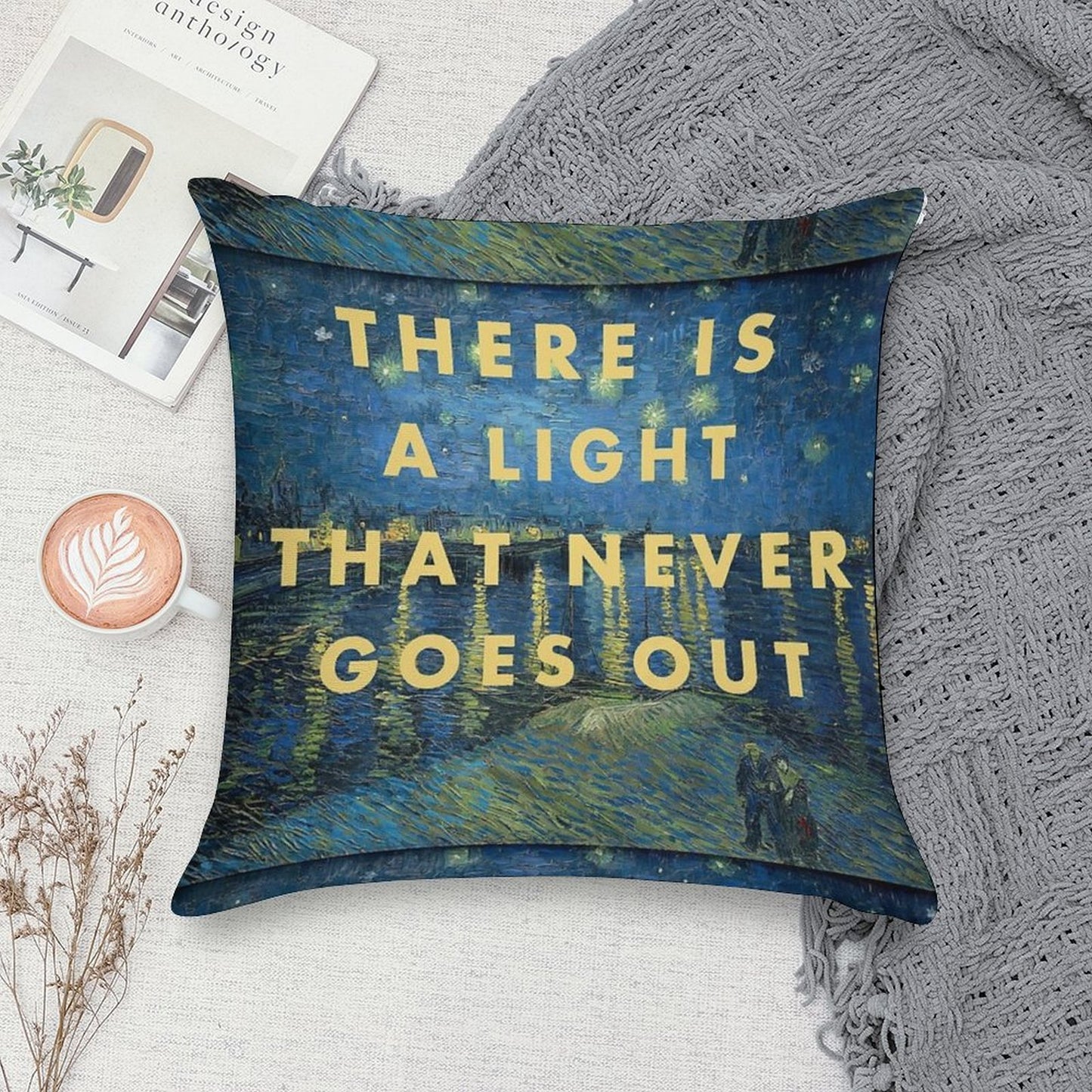 There Is A Light That Never Goes Out The Smiths Van Gogh Soft Shrink-Resistant Throw Pillow