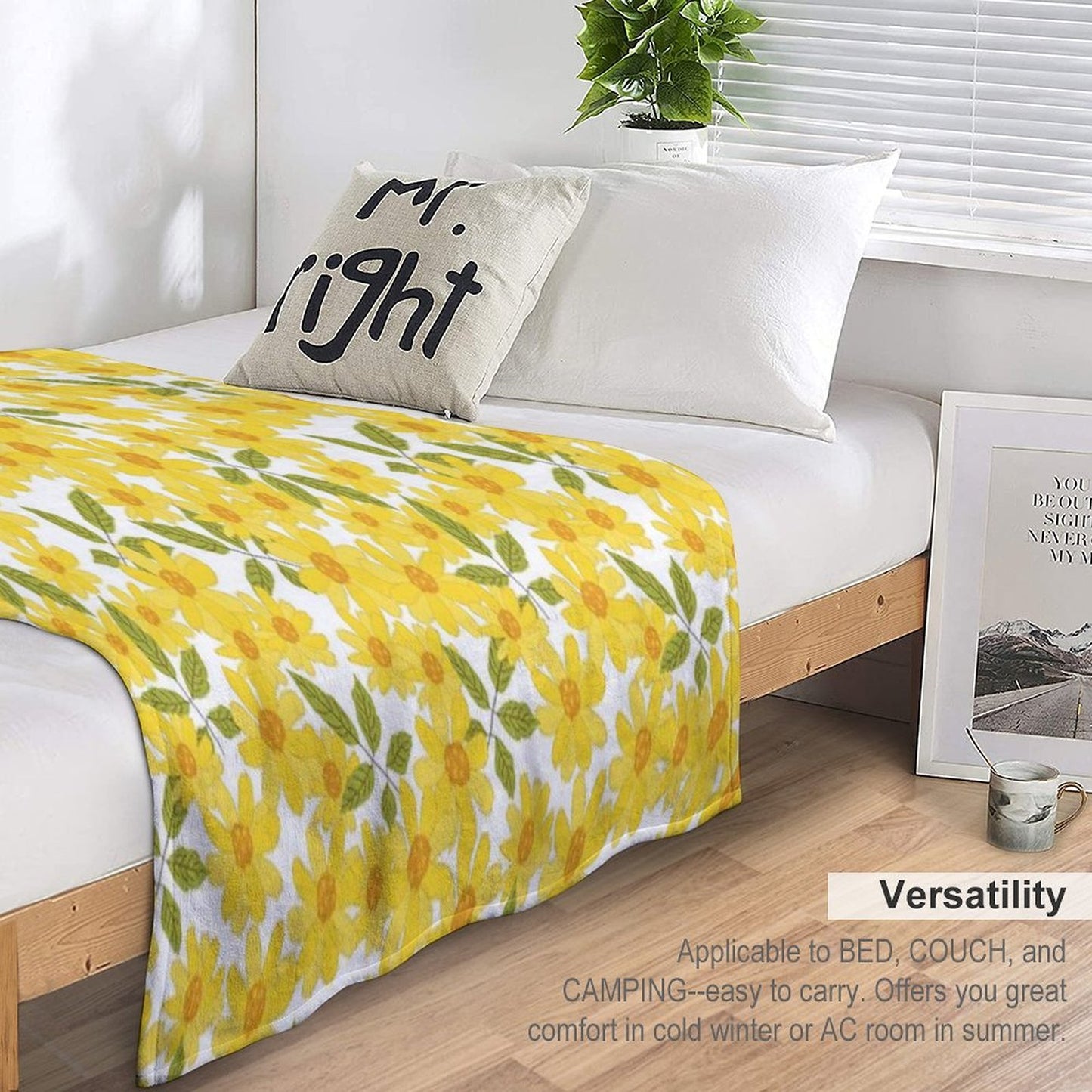 Yellow Zinnias All-season Throw Blanket