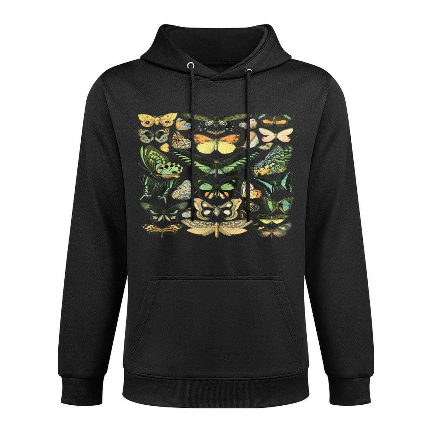 Vintage Inspired Butterfly Chart Relaxed Fit Hoodie