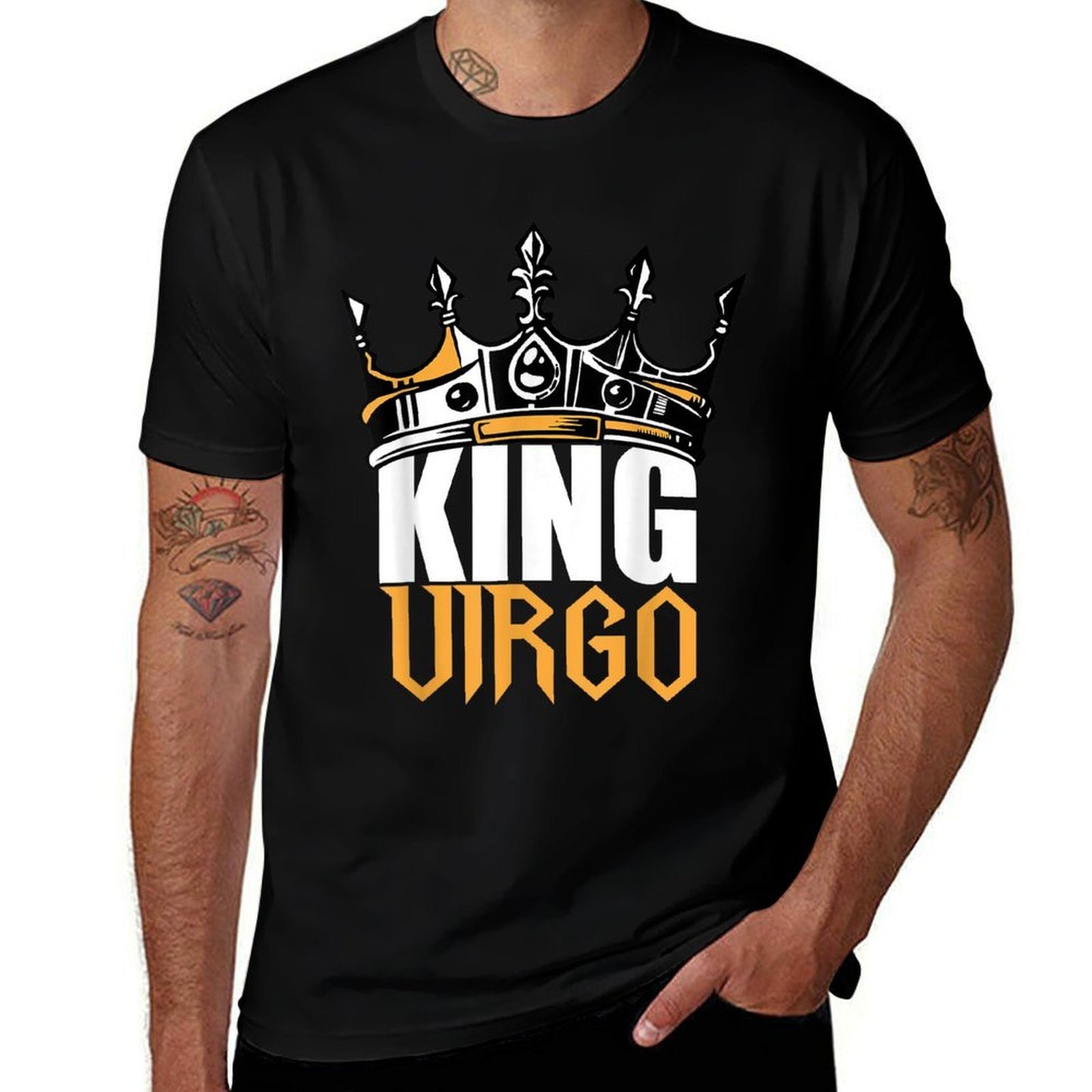 Virgo Birthday Gifts - King Virgo Zodiac Versatile T-Shirt