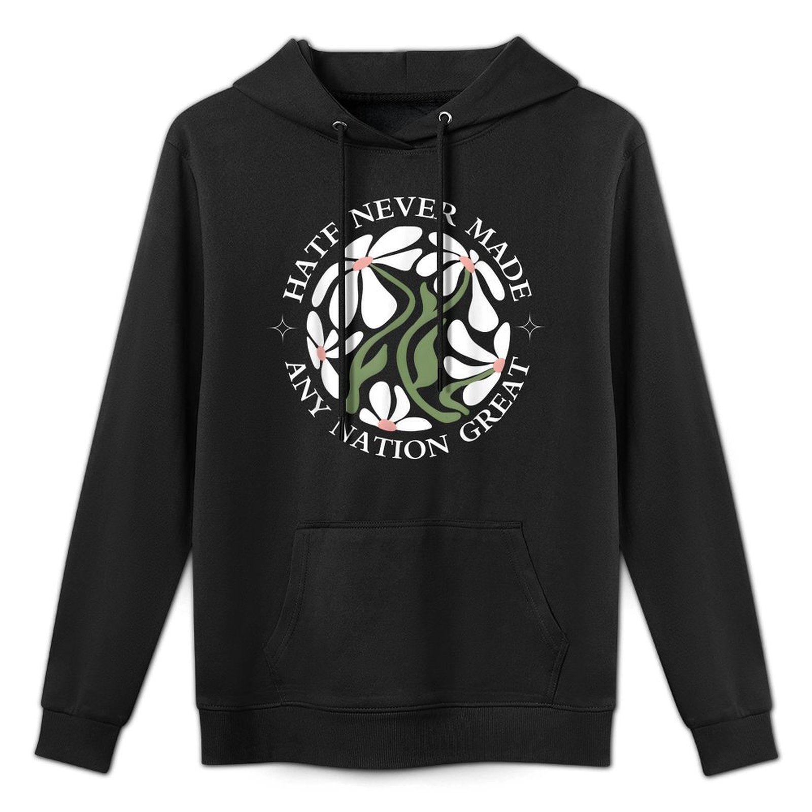 Anti Trump Floral Butterflies Democrat President Liberal All-Day Comfort Hoodie