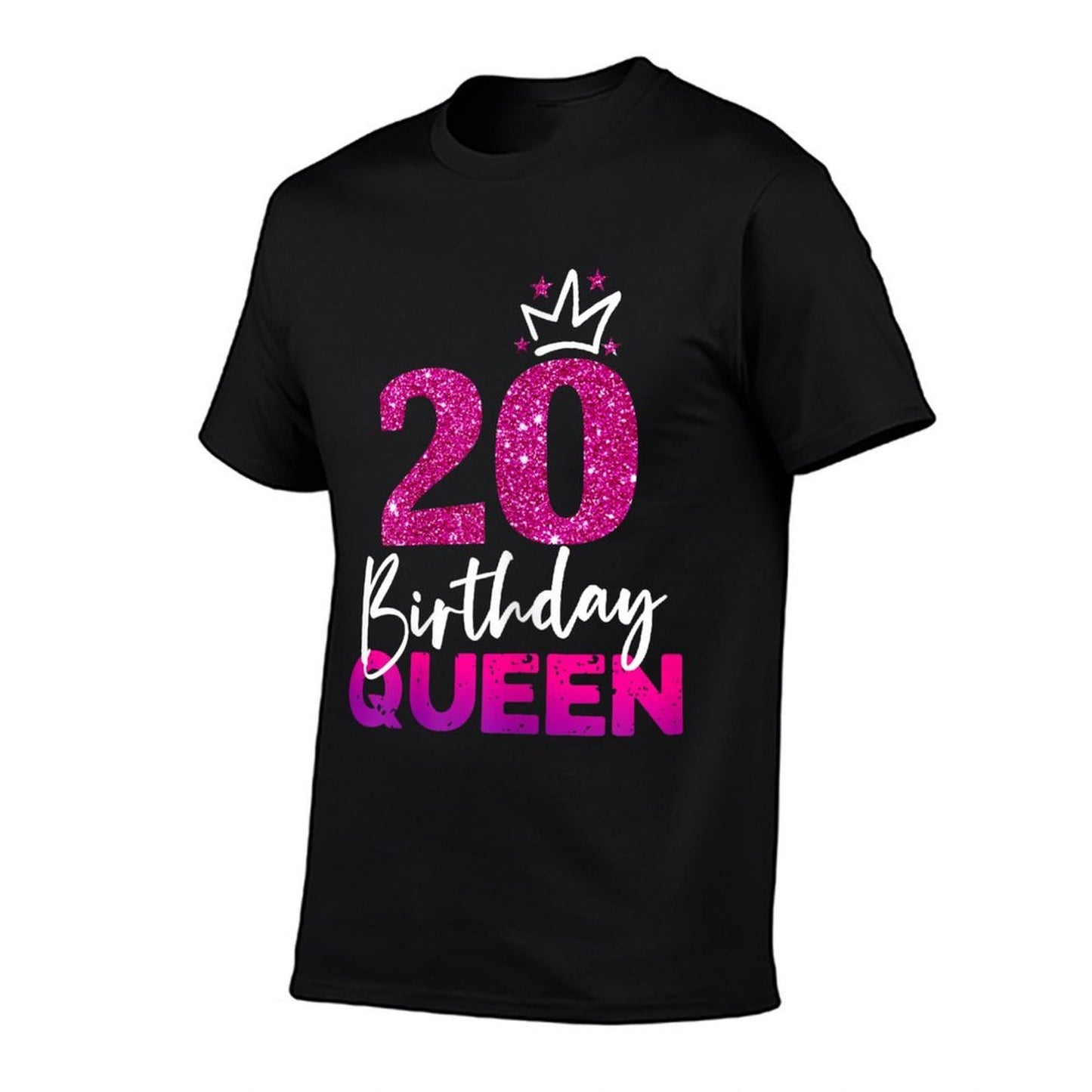 Womens 20th Birthday Queen Gift for 20th Birthday Heathered Texture T-Shirt