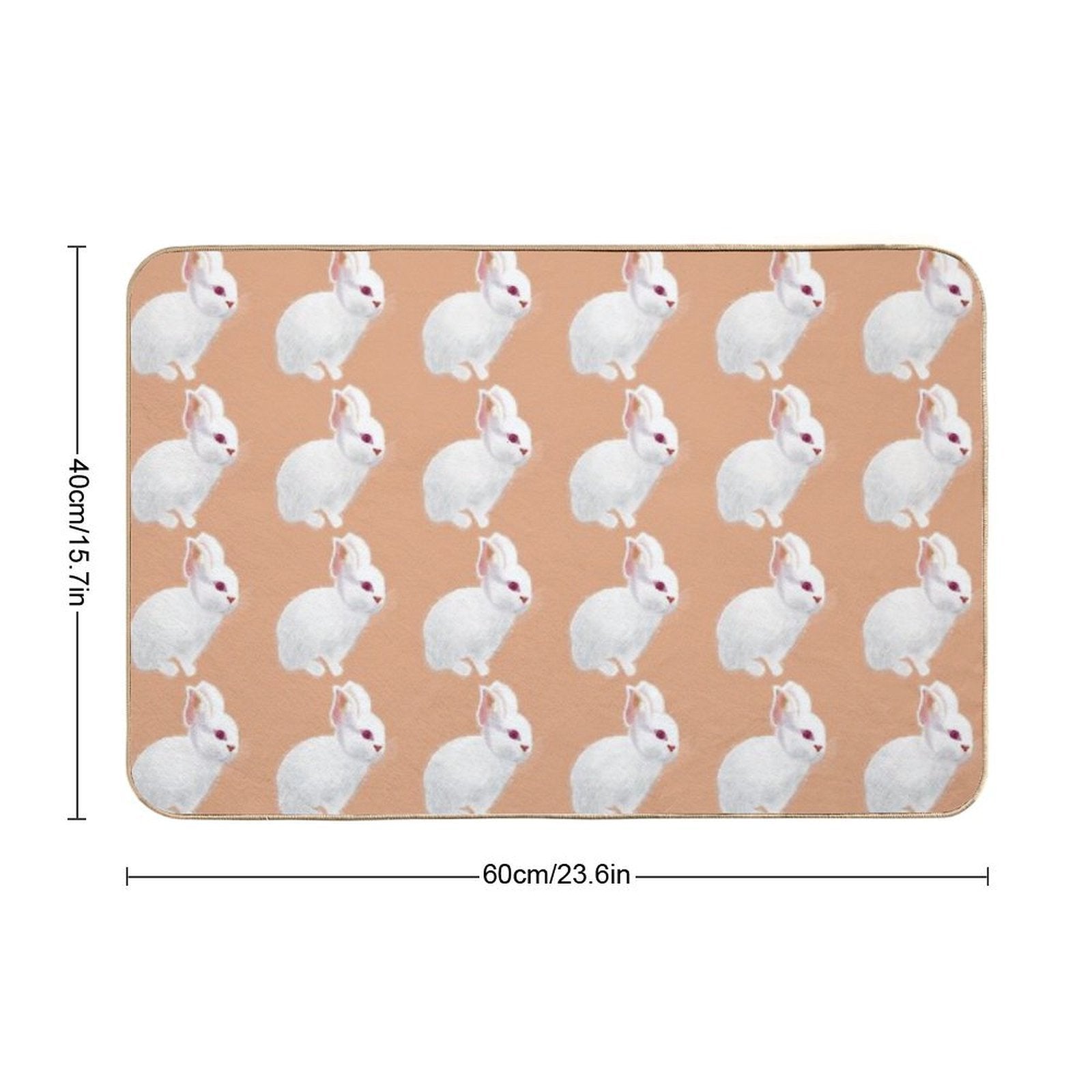 Cute Rabbit  High-Traffic Bath Mat