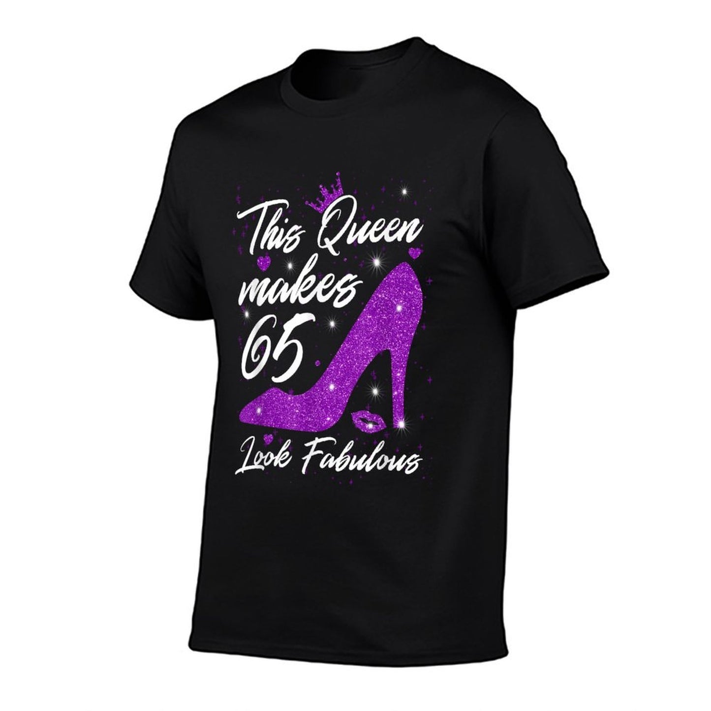 This Queen Makes 65 Look Fabulous 65th Birthday  High-quality Stitching T-Shirt