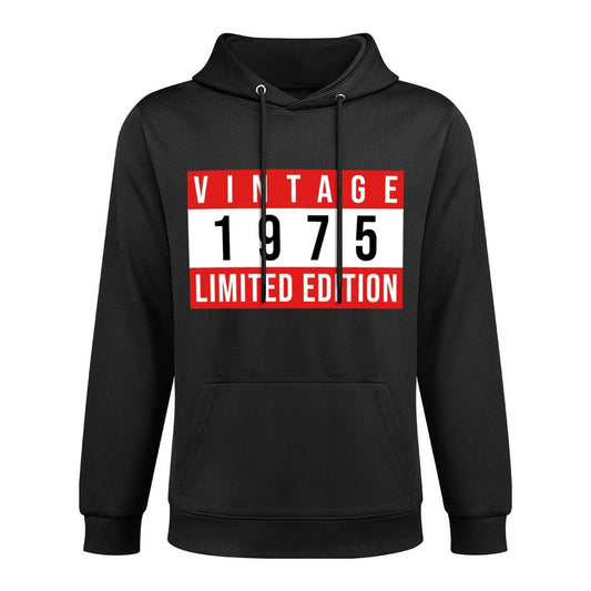 Vintage 50th Birthday Decorations Vintage 1975 50 Years Old Machine Washable Hoodie