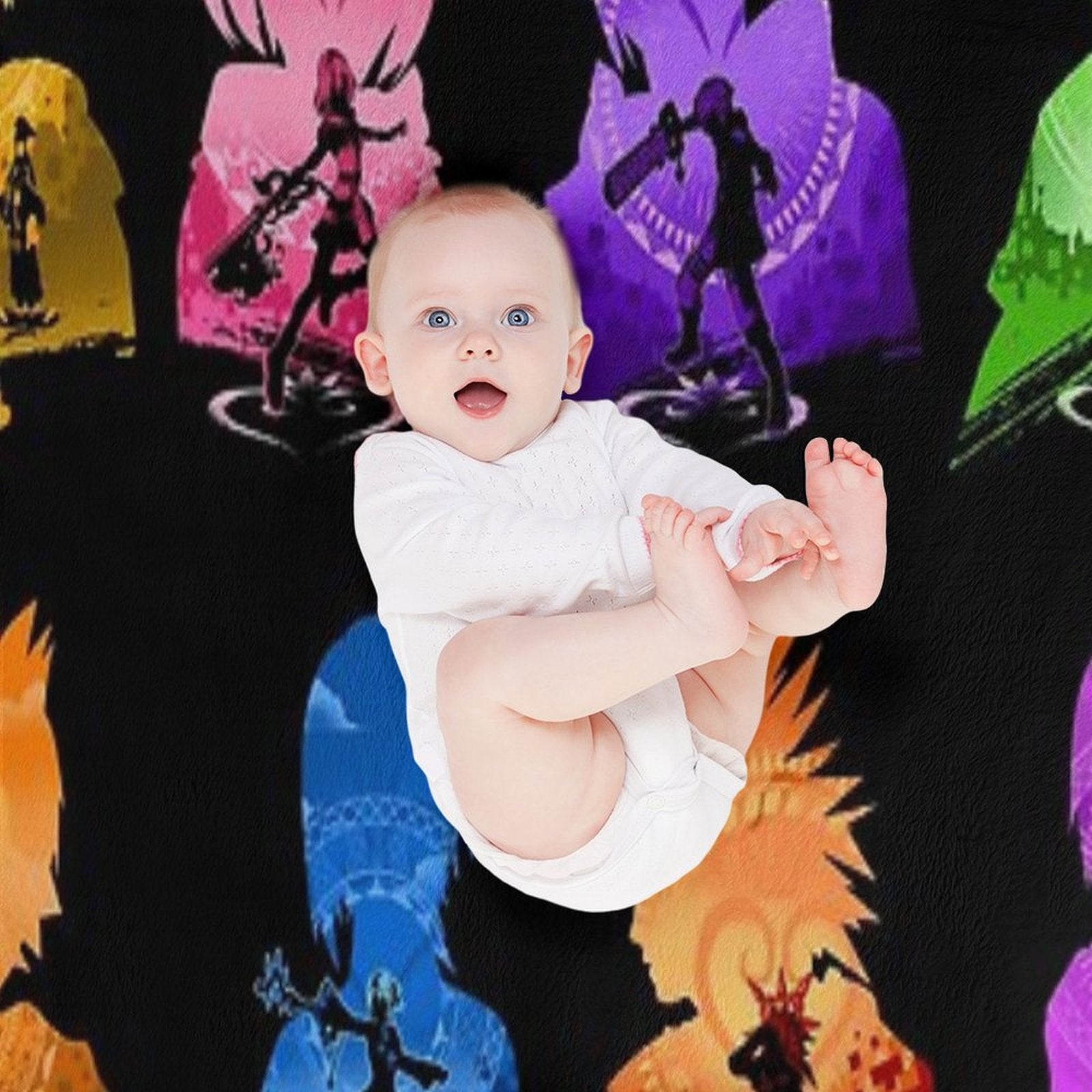 Kingdom Hearts Set Lightweight Throw Blanket