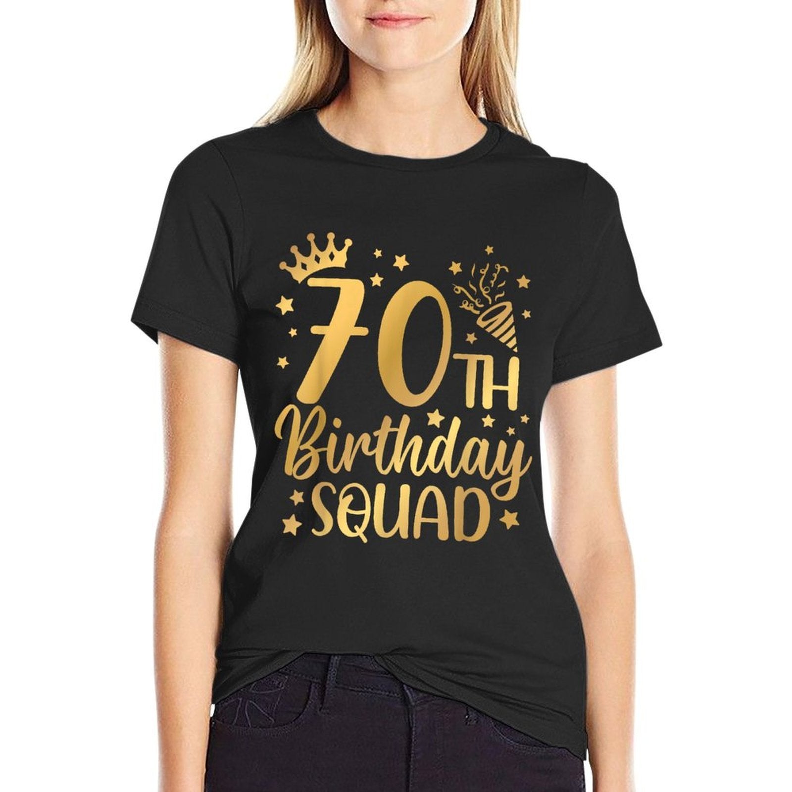 70th Birthday Squad 70 Years Old Birthday Party Group Women  Classic T-Shirt