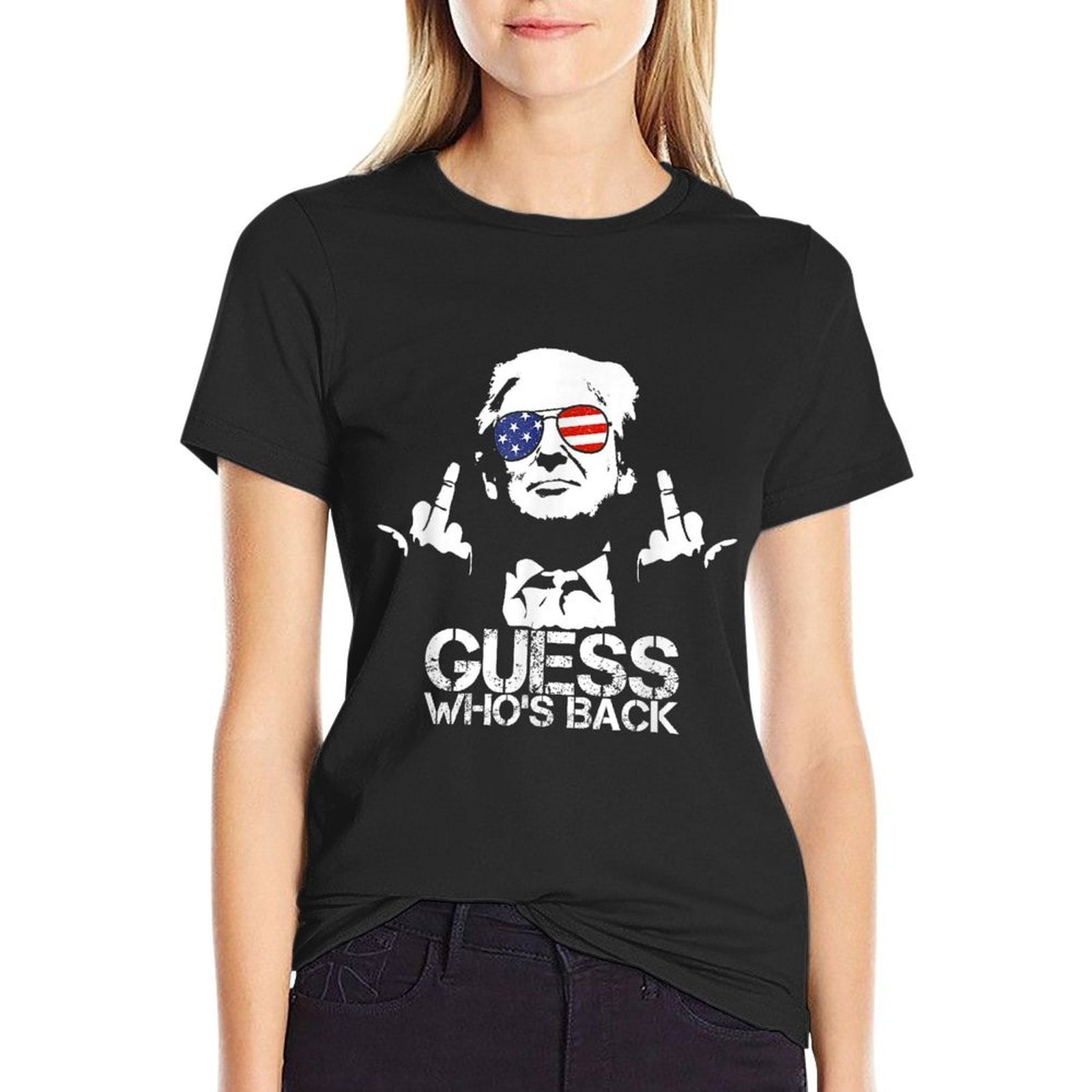 Guess Who's Back Trump  Cotton T-Shirt