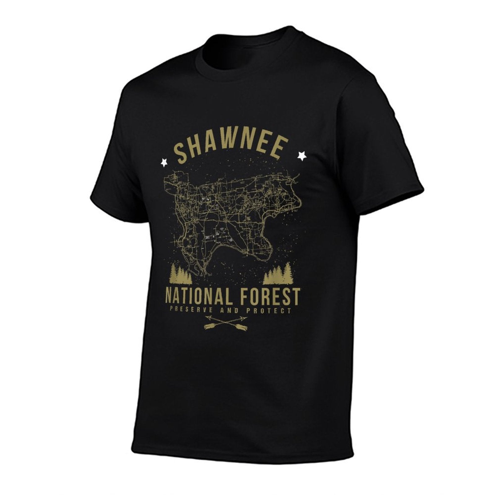 SHAWNEE National Forest Illinois Hiking Map  Durable T-Shirt