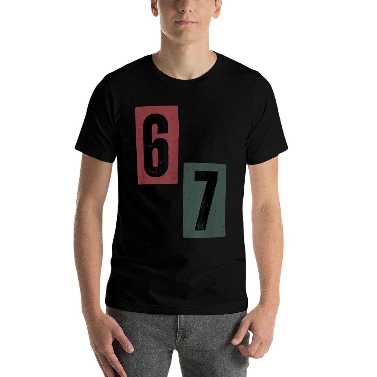 67 Meme  Summer-ready Fabric T-Shirt
