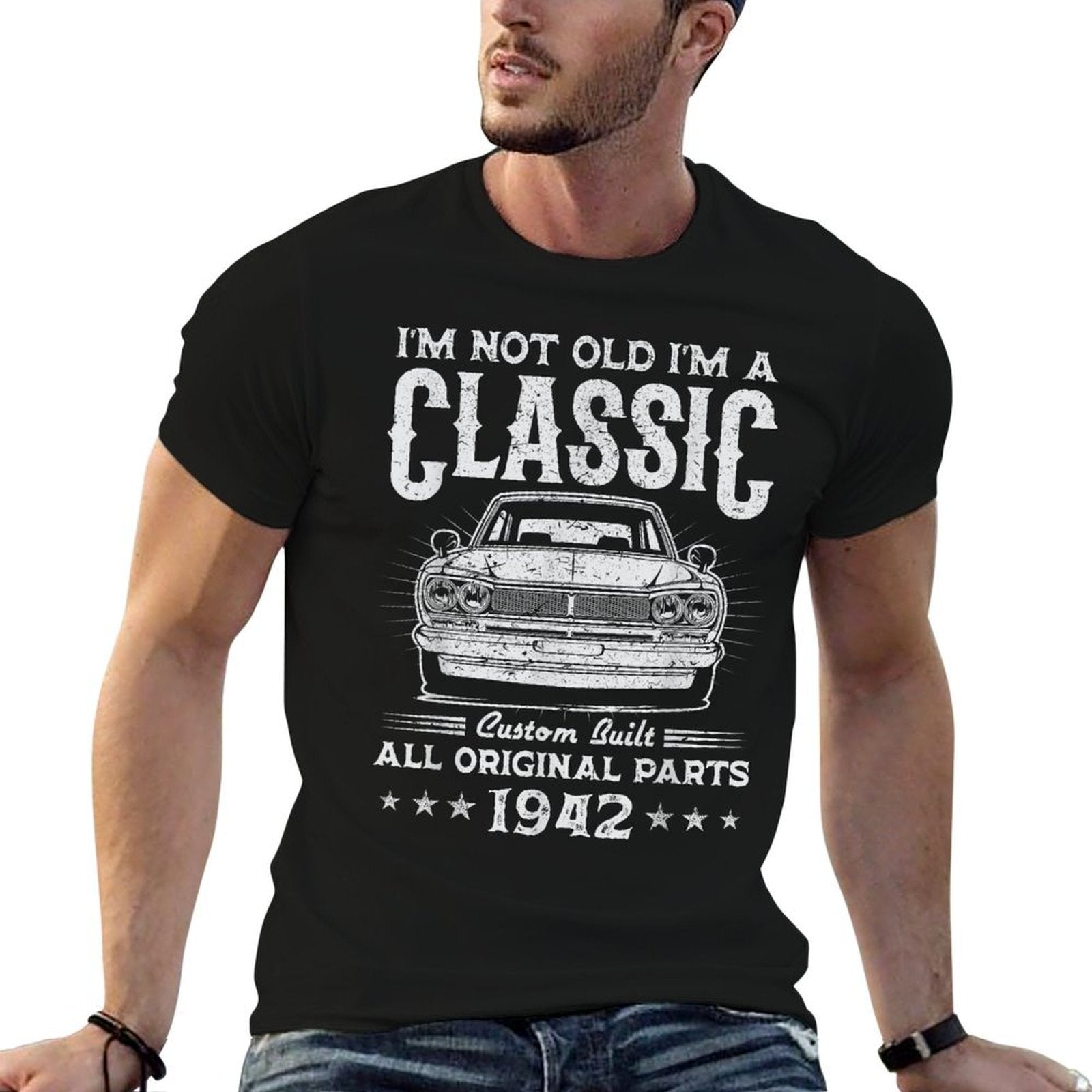 83 Year Old Gifts Vintage Classic Car 1942 83rd Birthday  Moisture-wicking T-Shirt