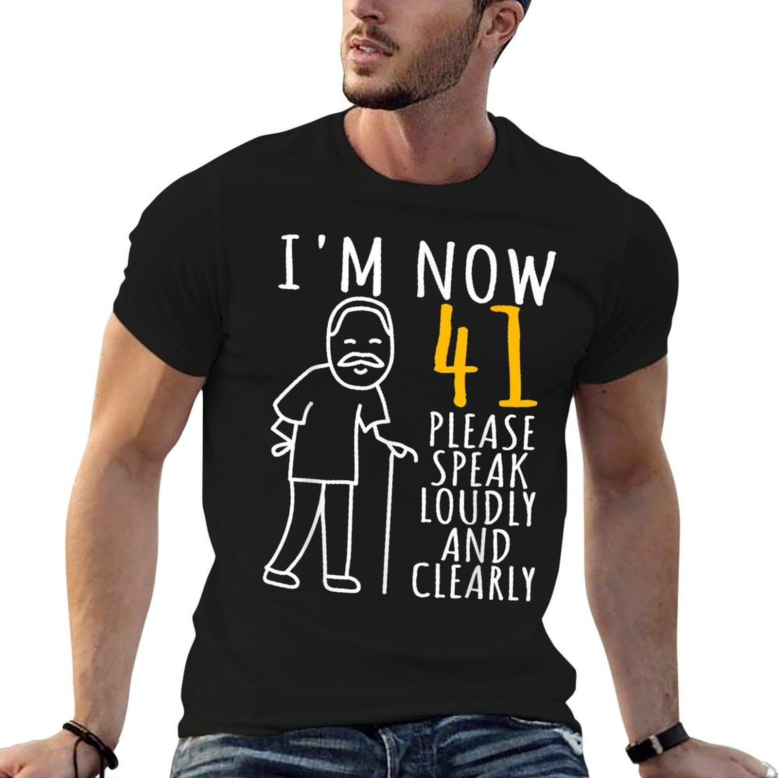 41st Birthday For Him  I'm Now 41 Years Old  Cool BDay  Lightweight T-Shirt