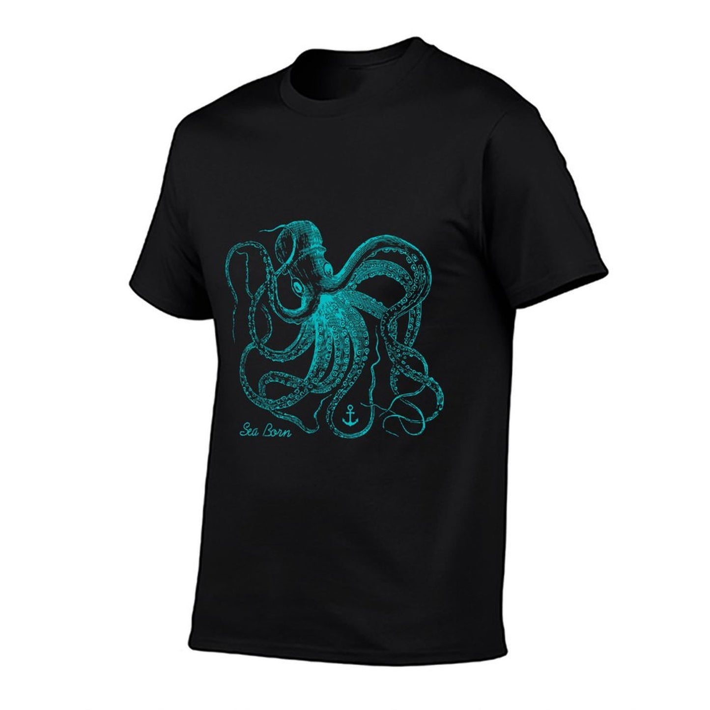Vintage Octopus - Marine Biologist Design - Green Sea Life Comfortable T-Shirt
