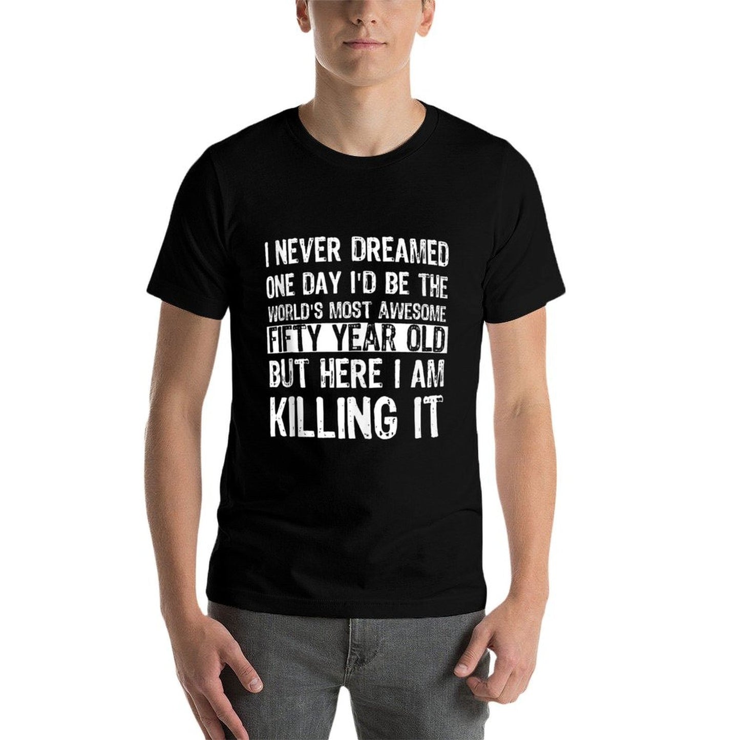 World's Most Awesome Fifty Year Old Funny 50th Birthday Eco-friendly Material T-Shirt
