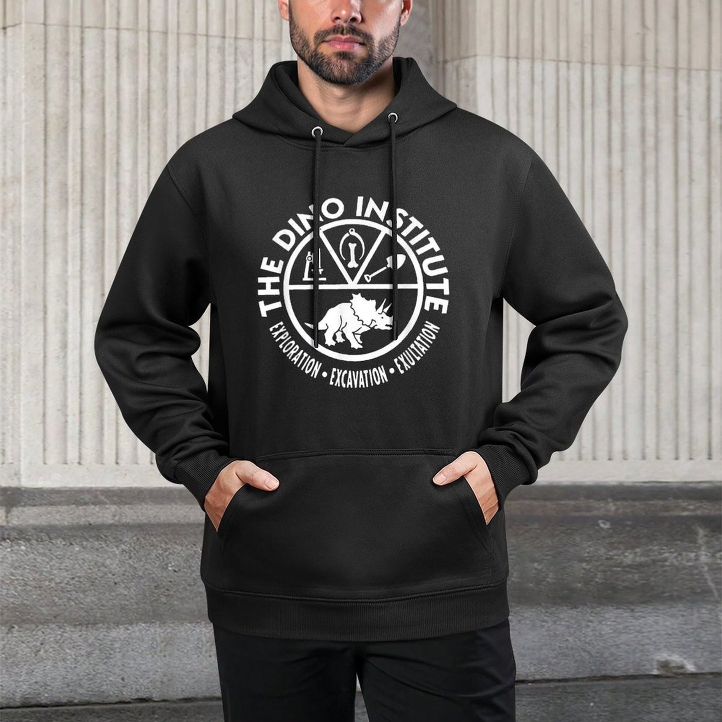 World Animal WDW Dinosaur Ride Medium-Weight Fabric Hoodie