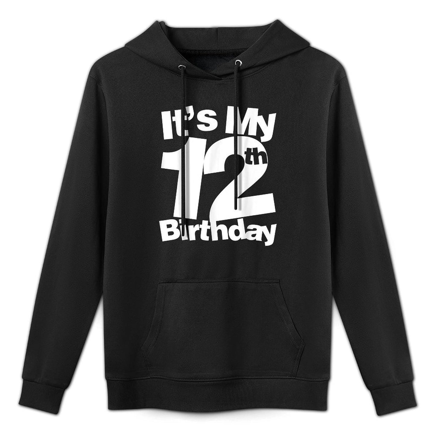 12th Birthday for 12 Year Olds Adjustable Hood Hoodie