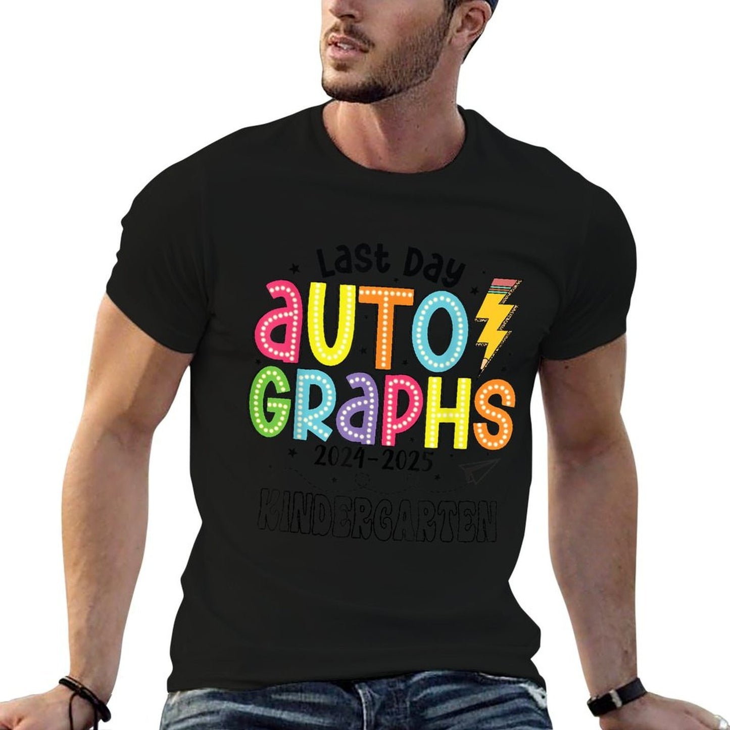 20242025 Last Day Autographs Kindergarten Graduation Vintage-inspired T-Shirt