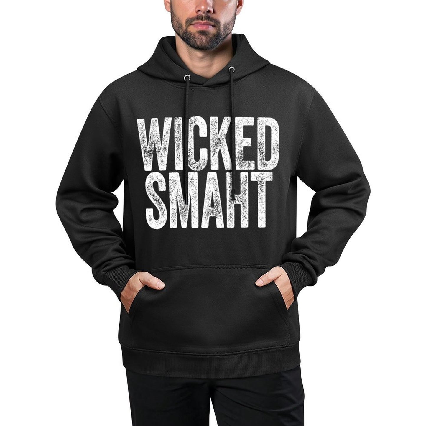 Wicked Smaht Boston Massachusetts Shirt Sweatshirt Shrink-Resistant Hoodie